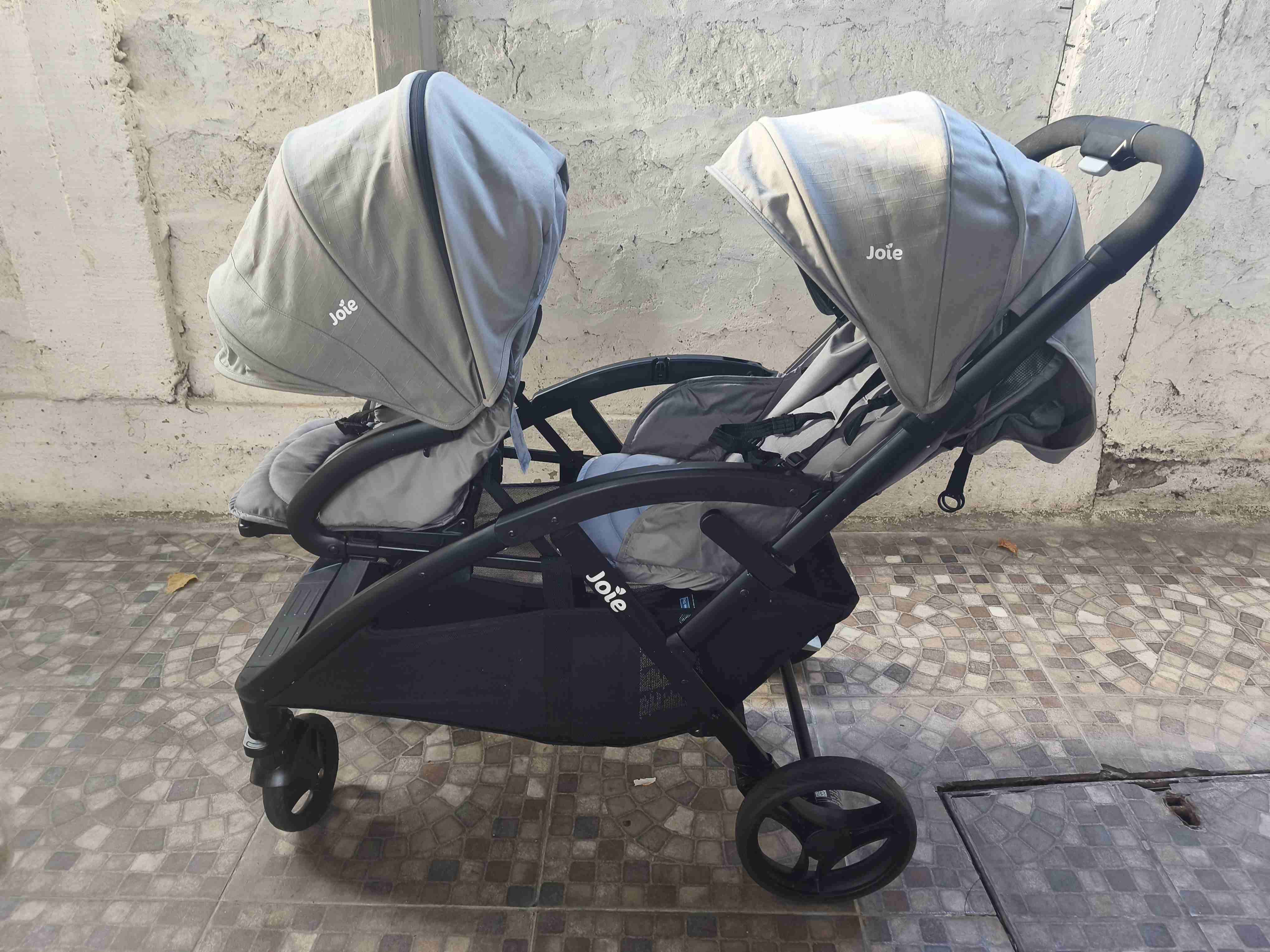 Coche doble Joie gris - 1