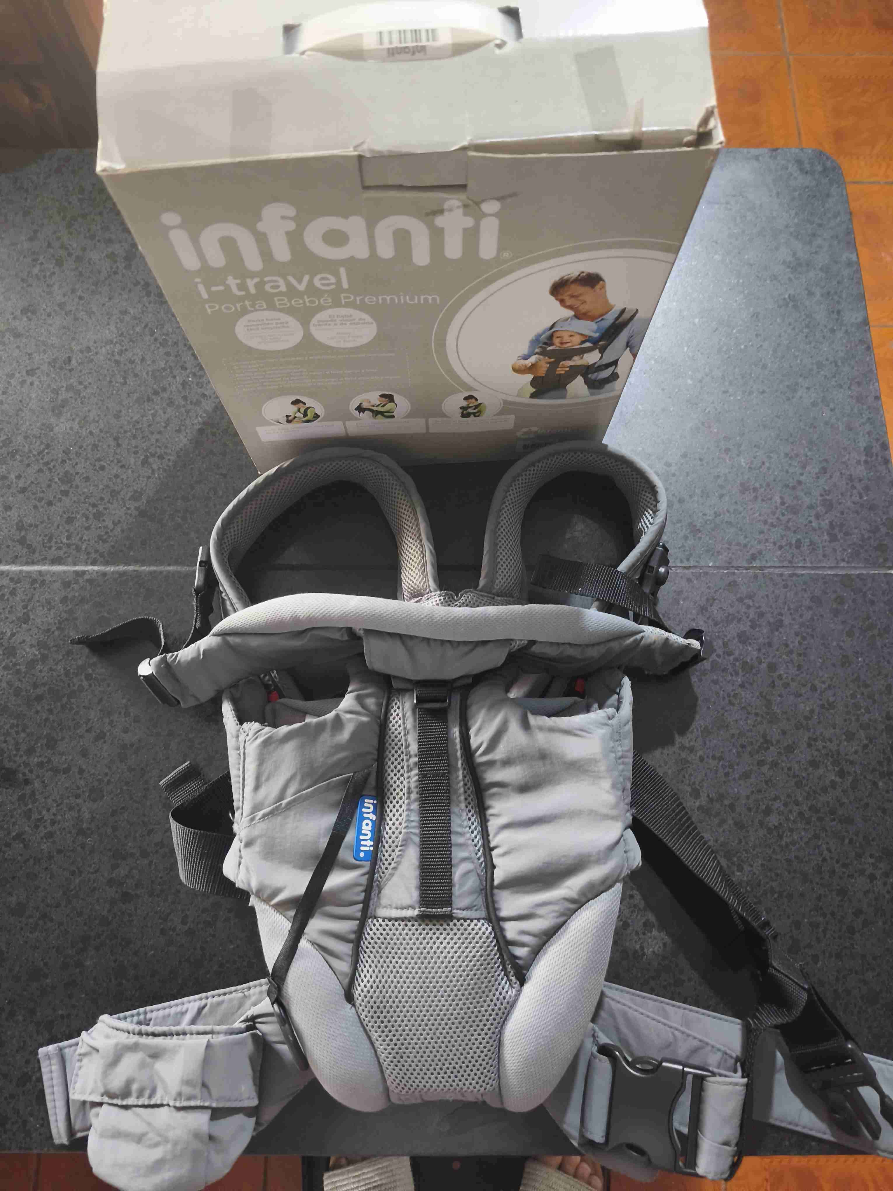 Porta bebé Infanti i-travel gris - miniatura 1