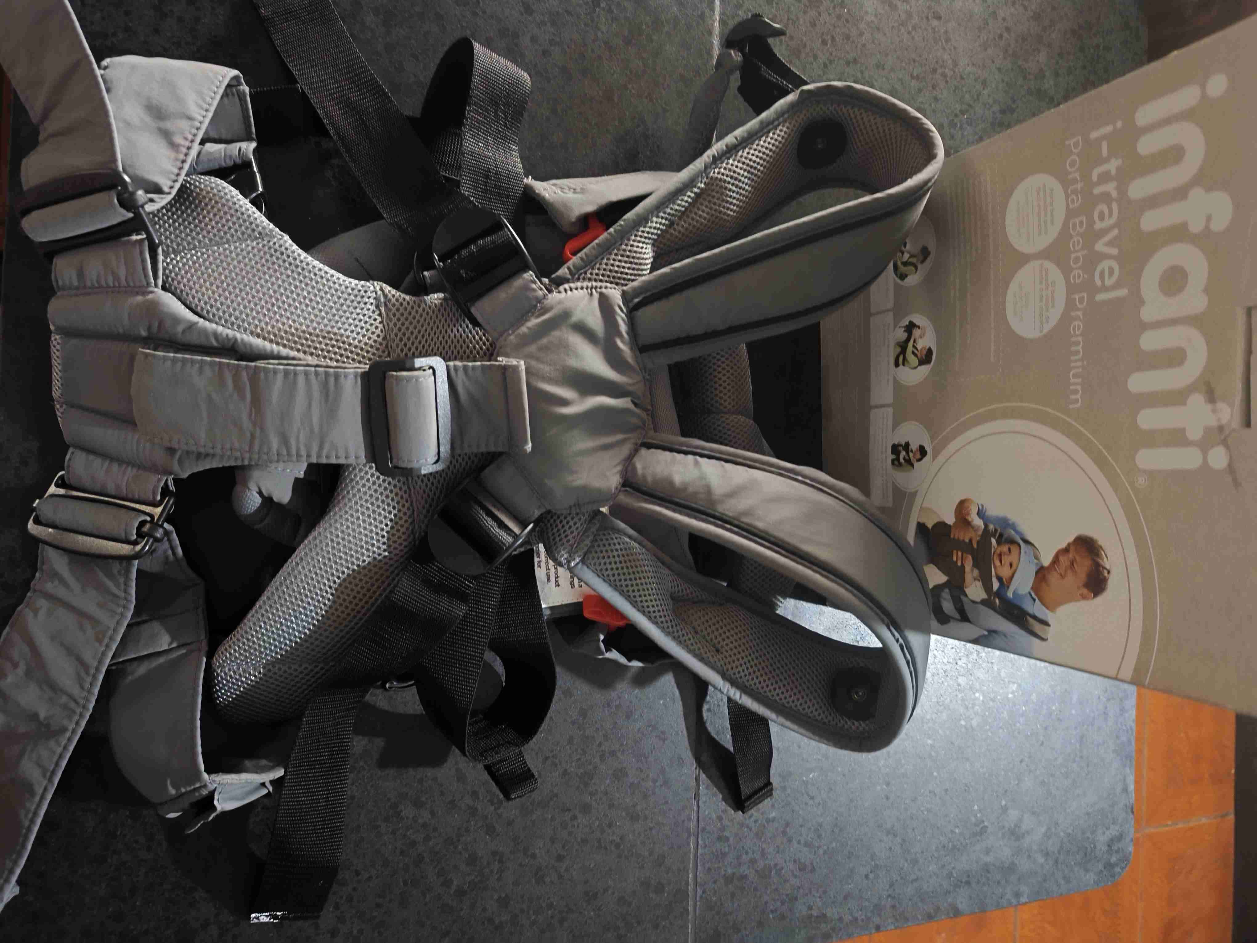 Porta bebé Infanti i-travel gris - miniatura 3