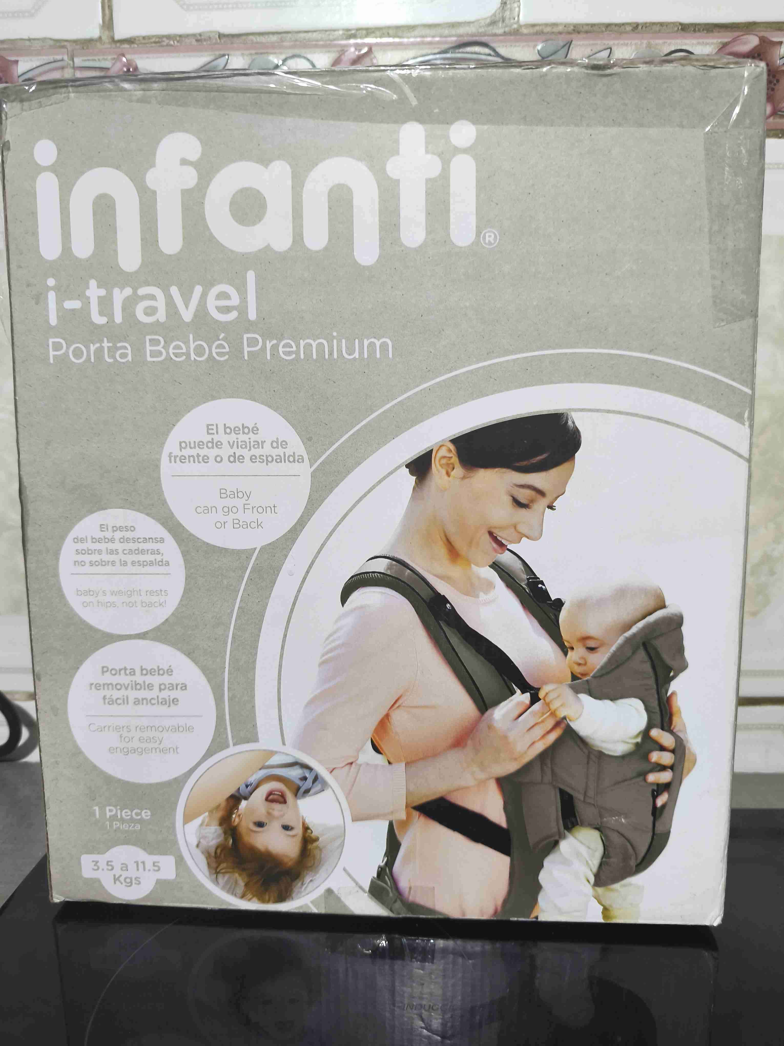 Porta bebé Infanti i-travel gris - miniatura 4