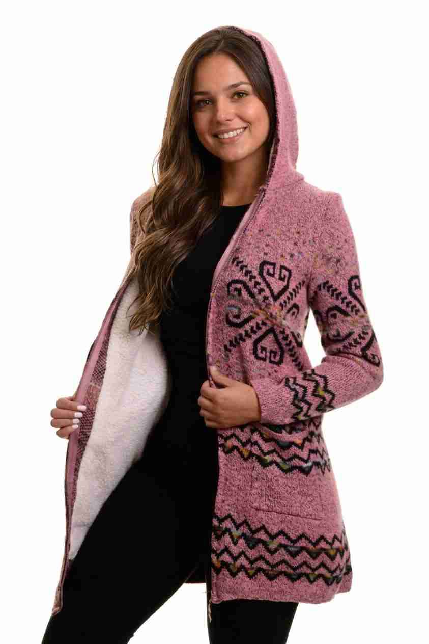 Abrigo étnico forrado - miniatura 2