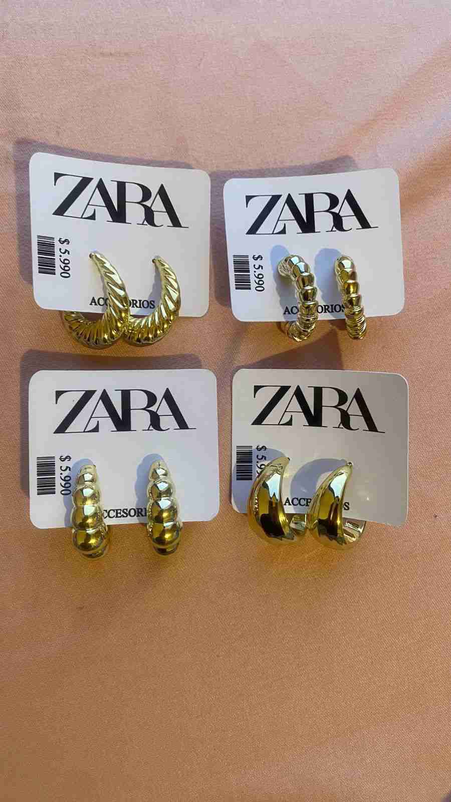 Aros dorados Zara