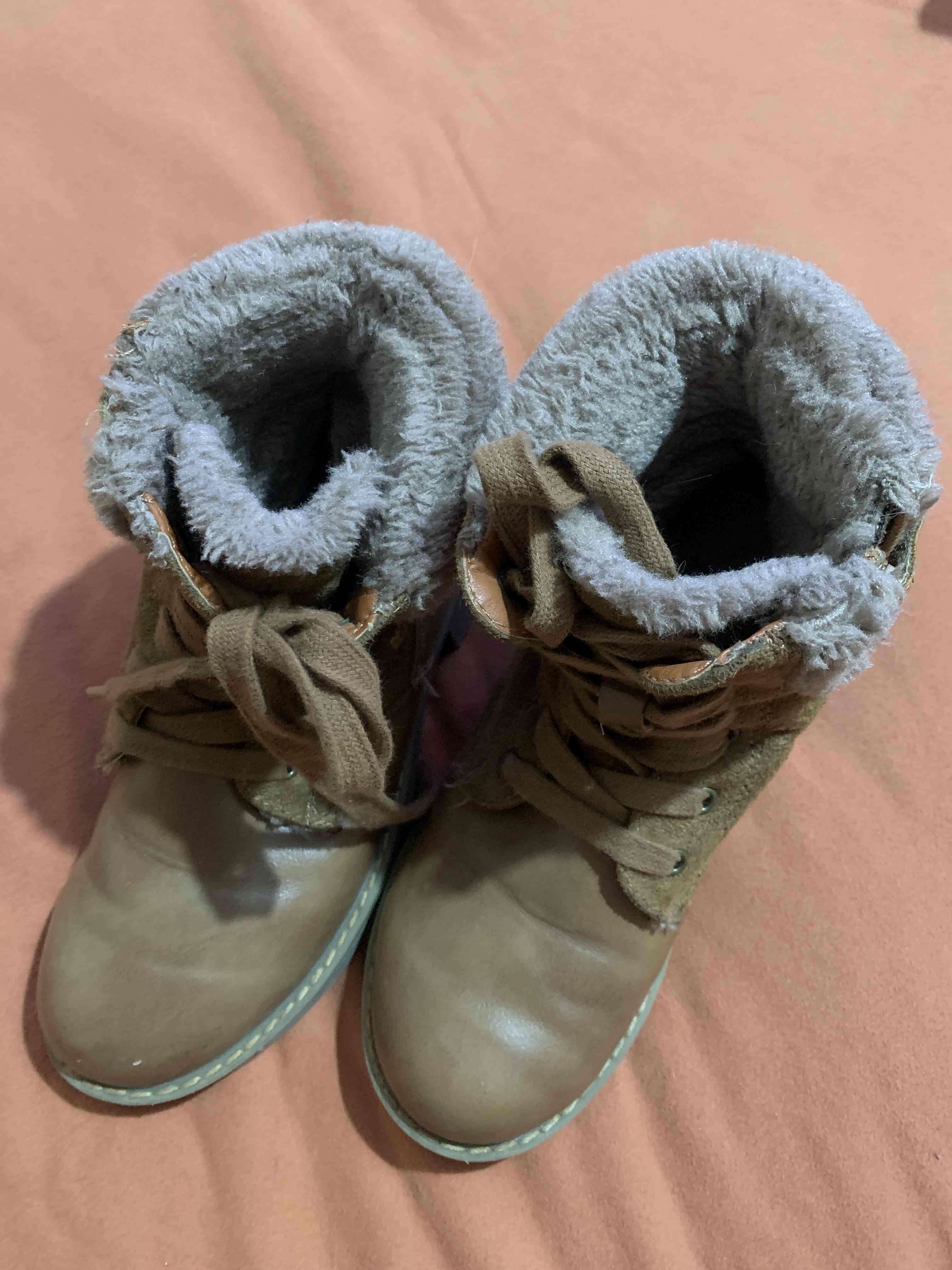 Botines de cuero marrón - 4