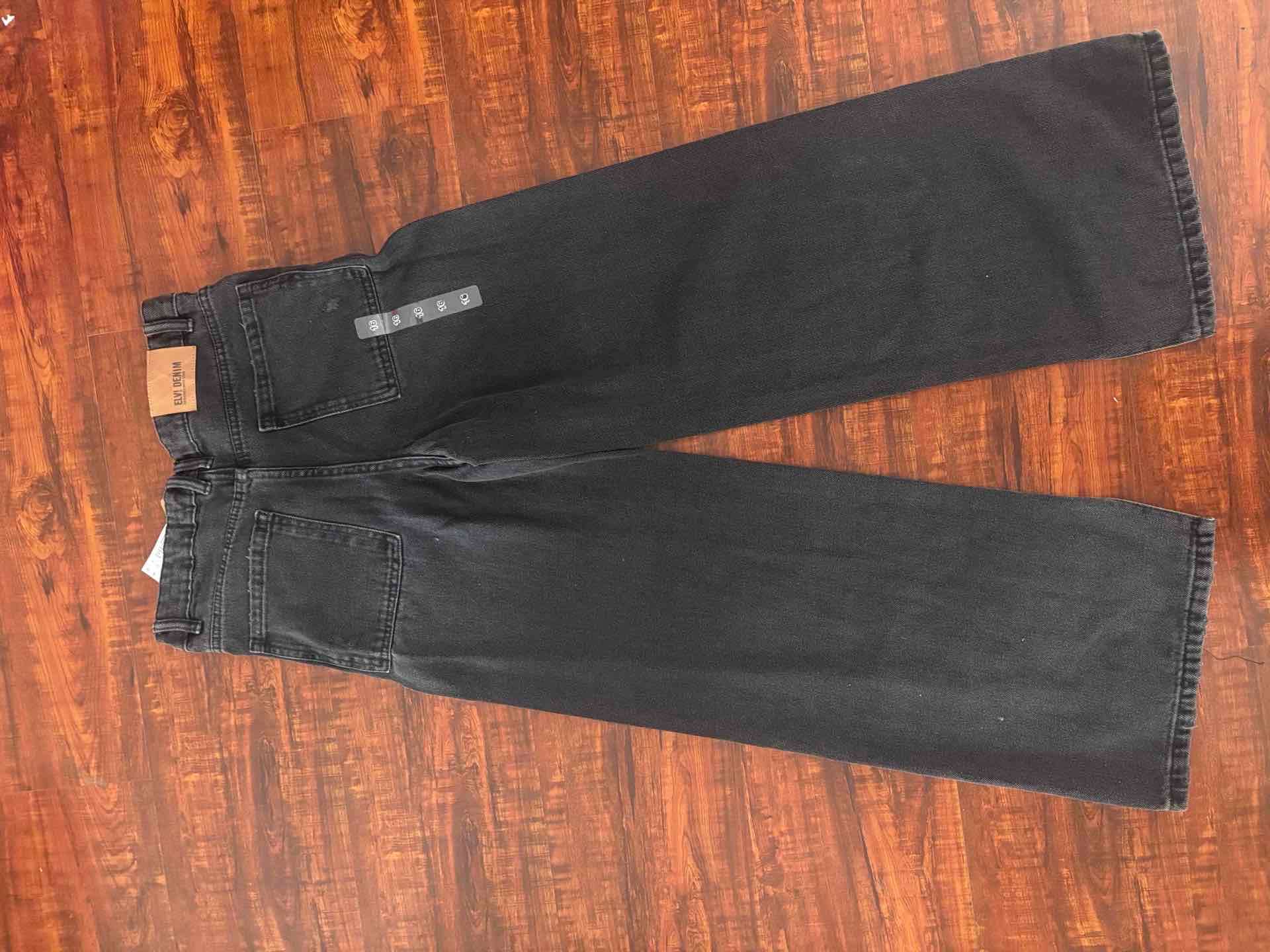 Jeans anchos negros para niña - miniatura 2