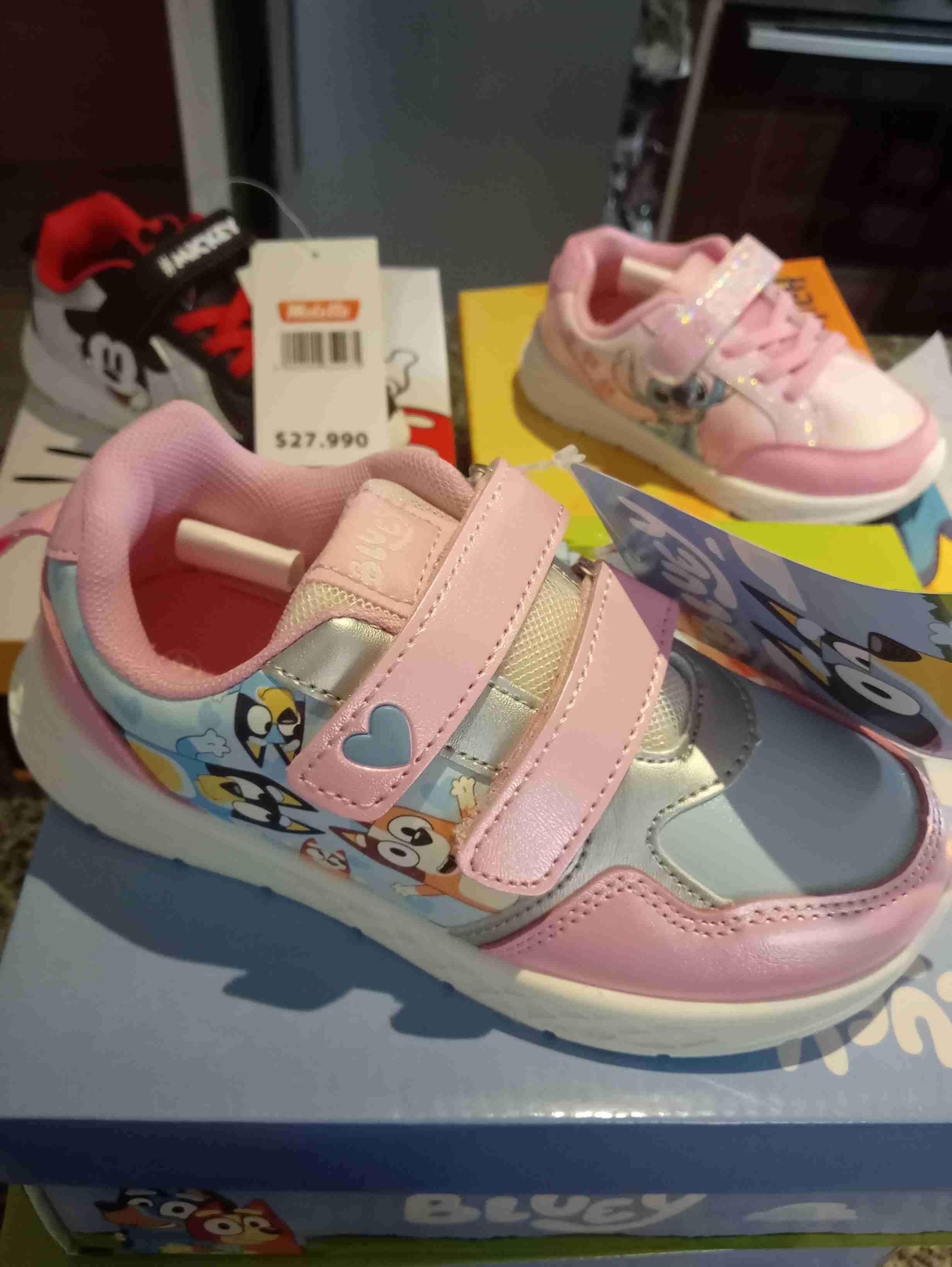 Zapatillas infantiles rosadas Bluey Moletto