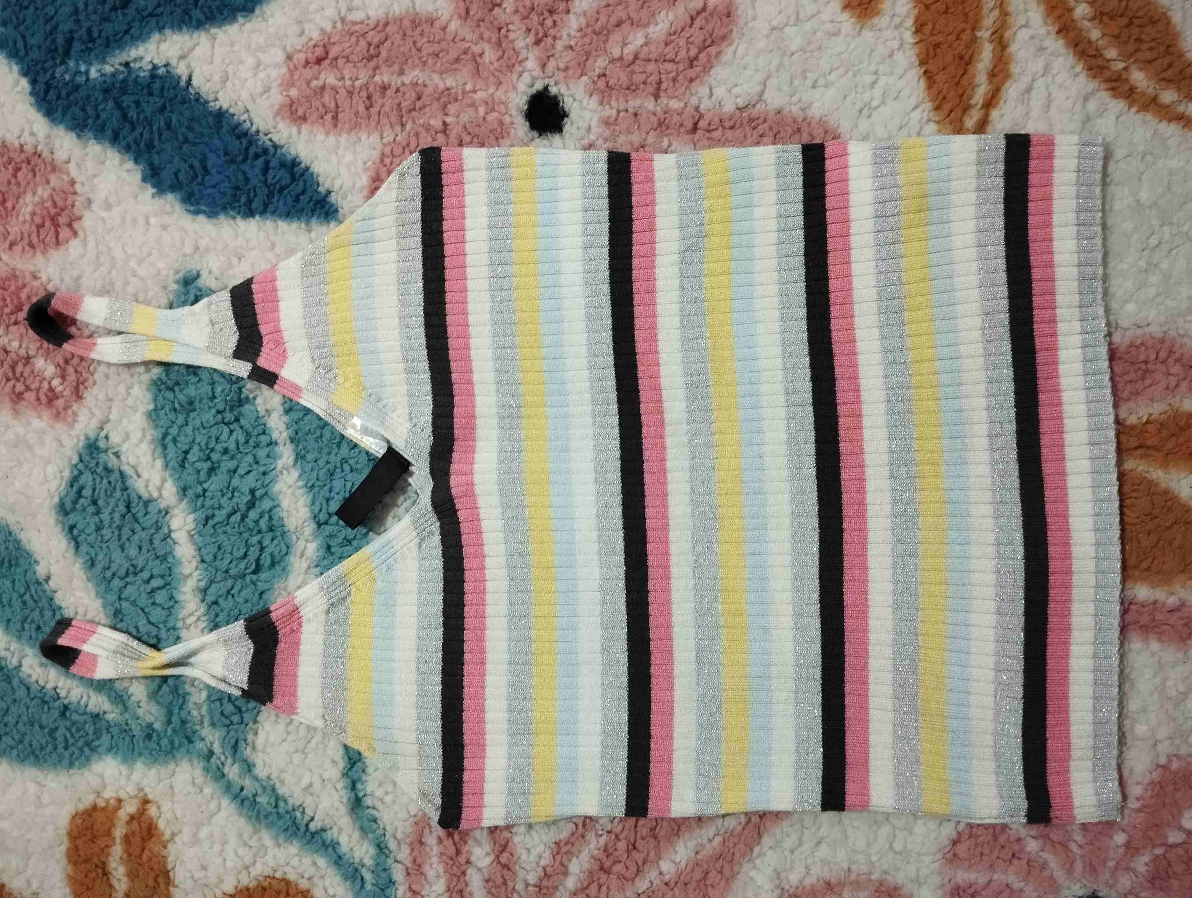 Camiseta rayada colores pastel - 1