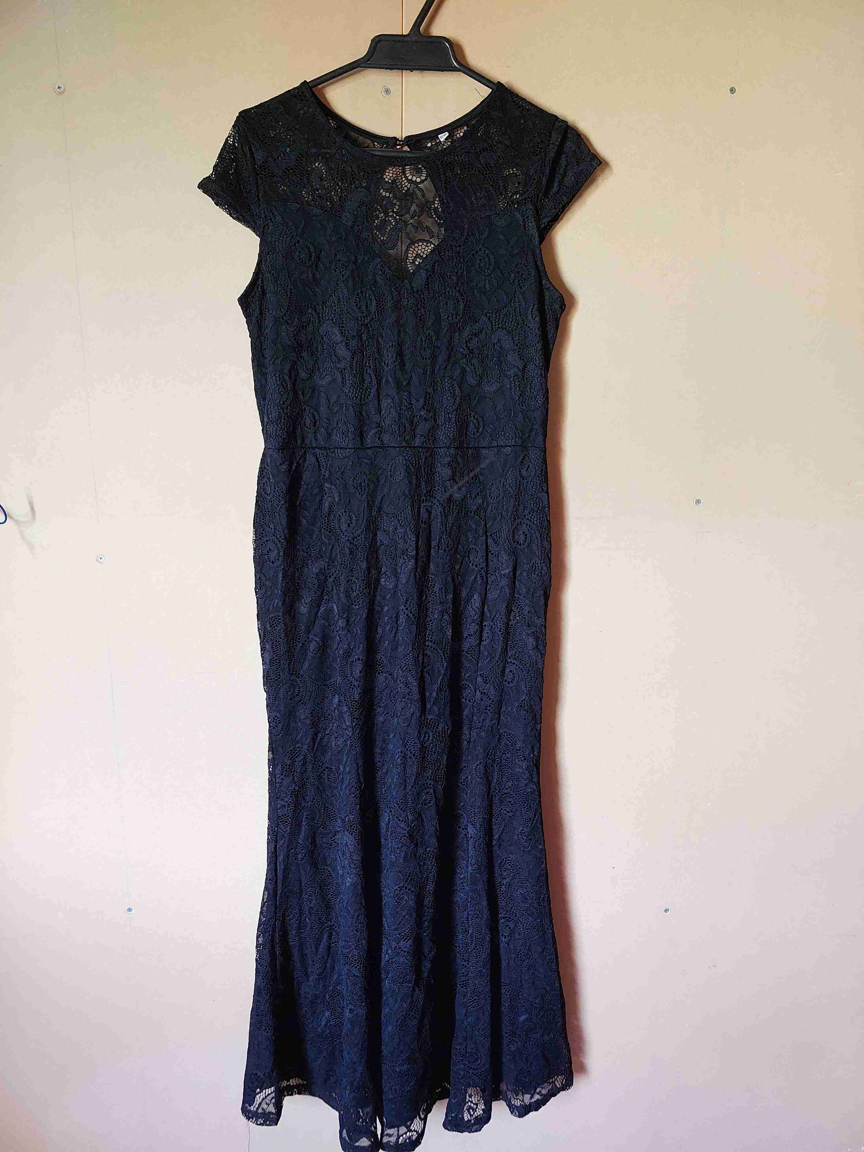 Vestido largo floreado verde - miniatura 4