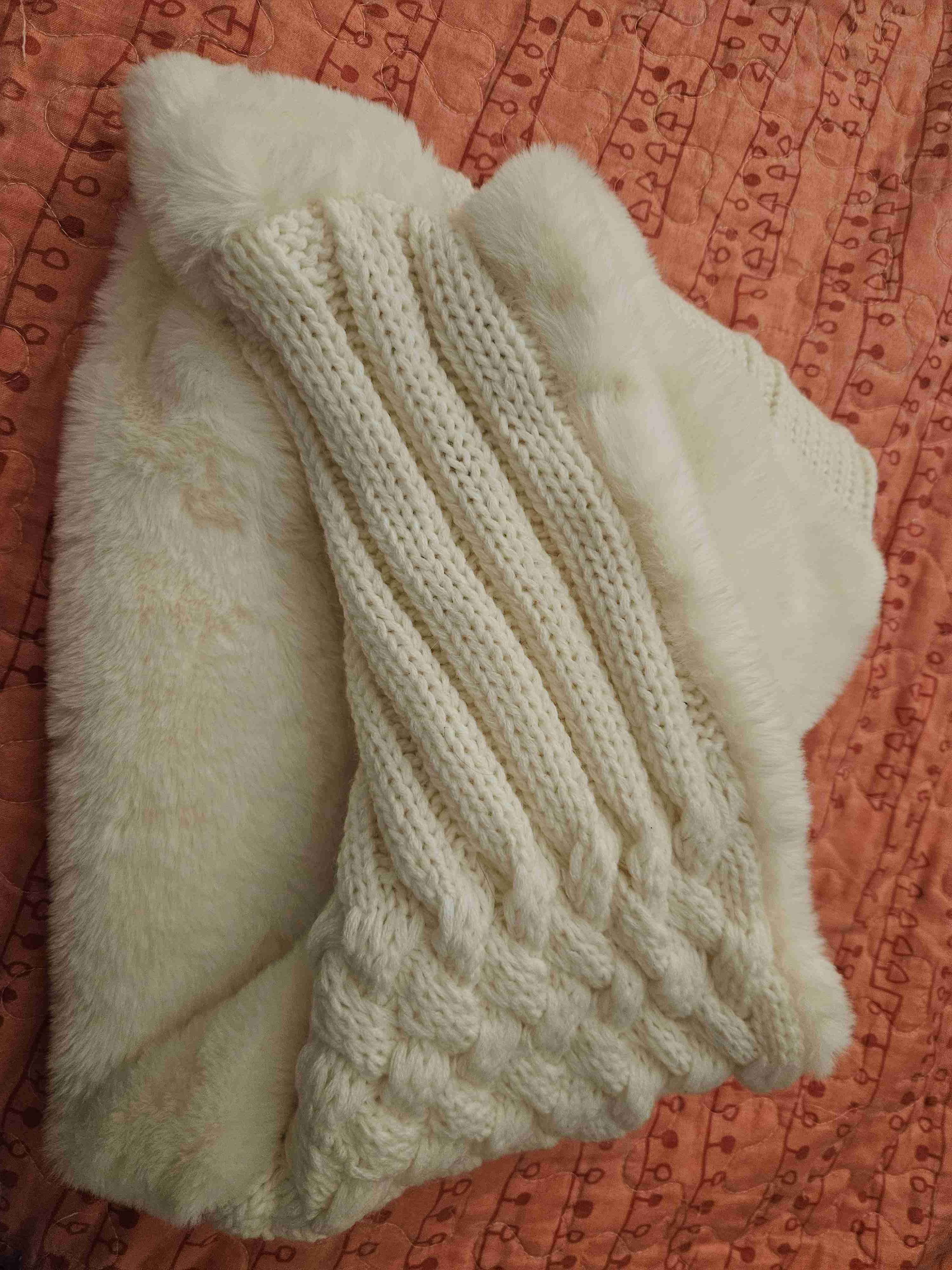 Bufanda loop de lana y chiporro - 1