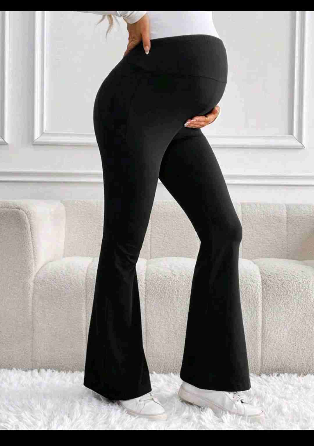 Pantalones de maternidad negros - 1