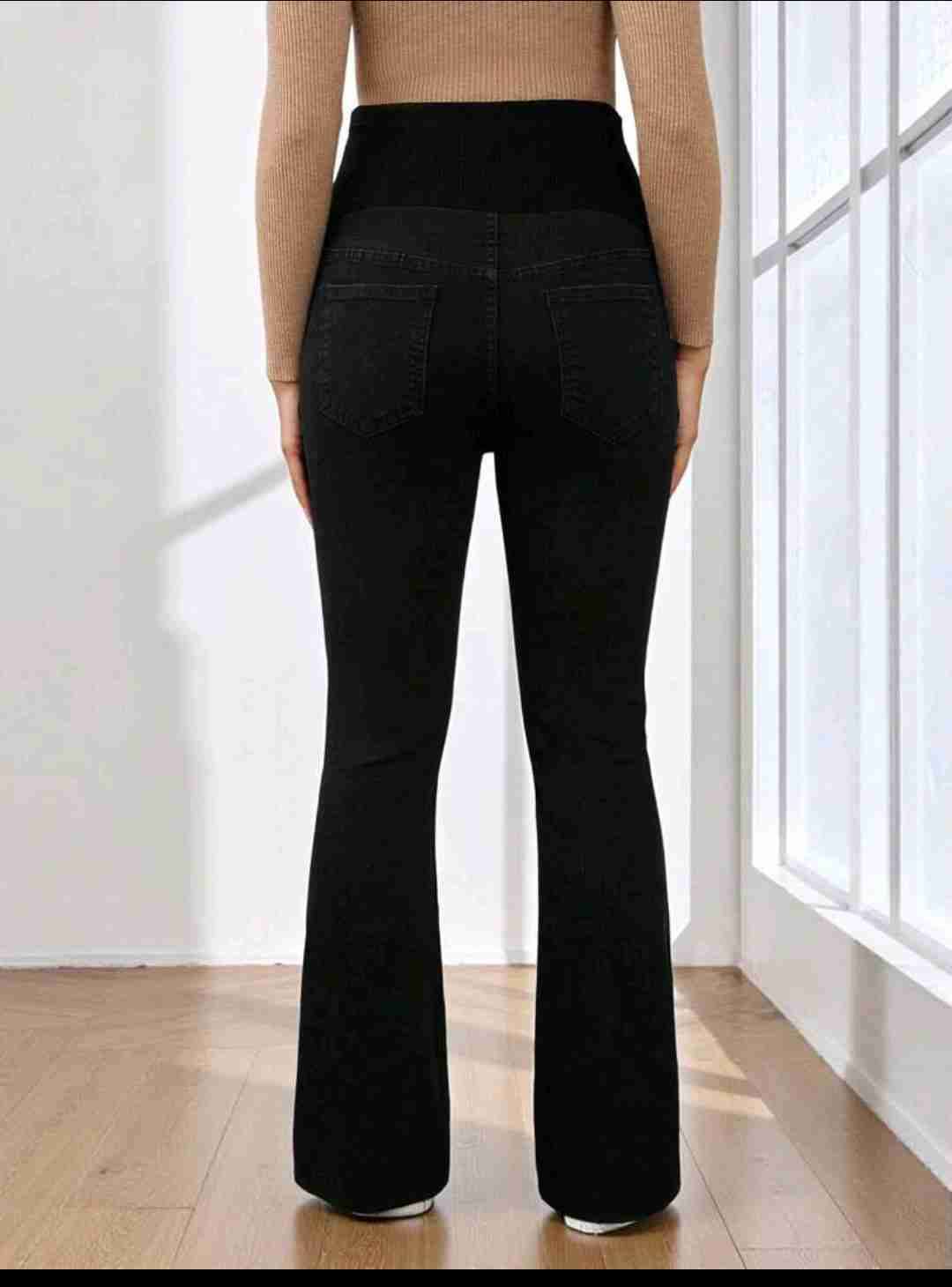 Pantalones de maternidad negros - 2