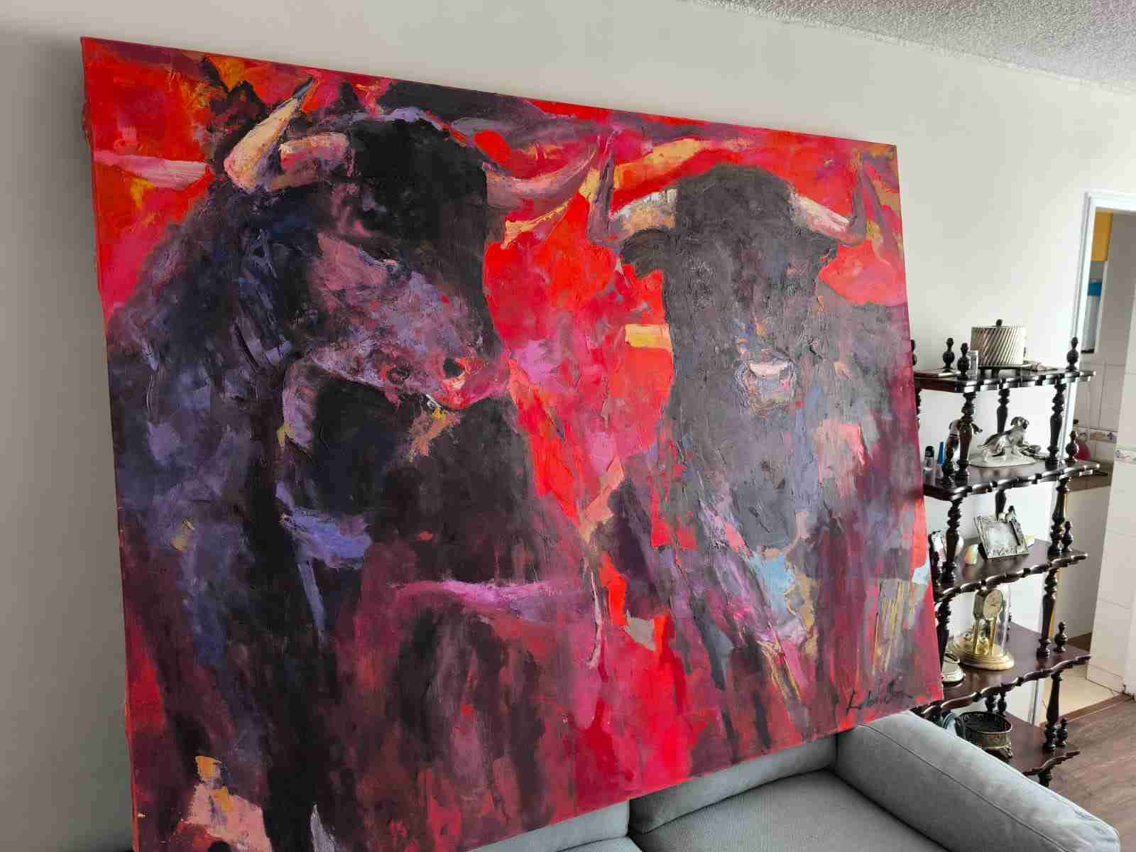 Cuadro grande de toros - miniatura 2