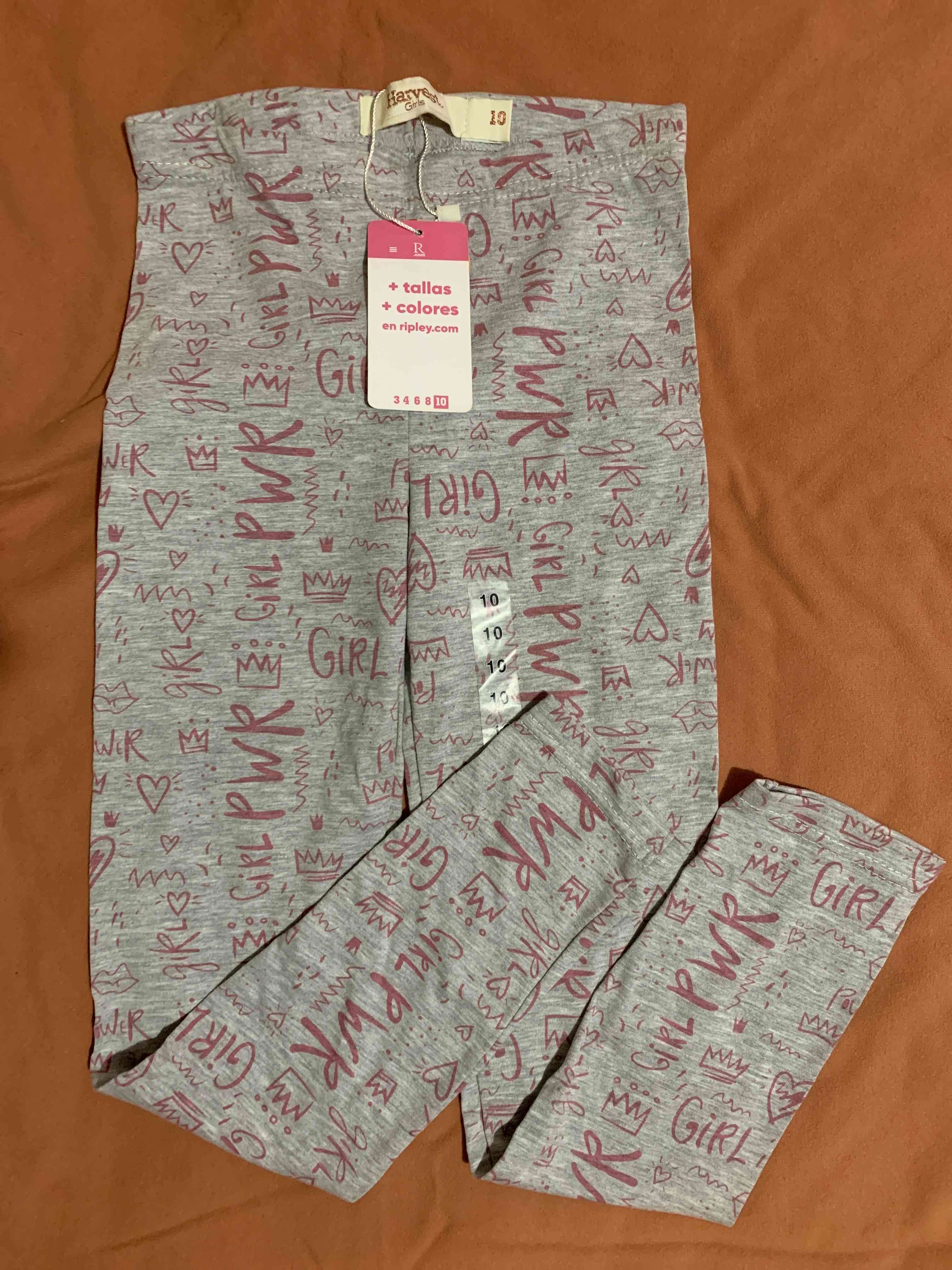 Leggings grises PWR para niña