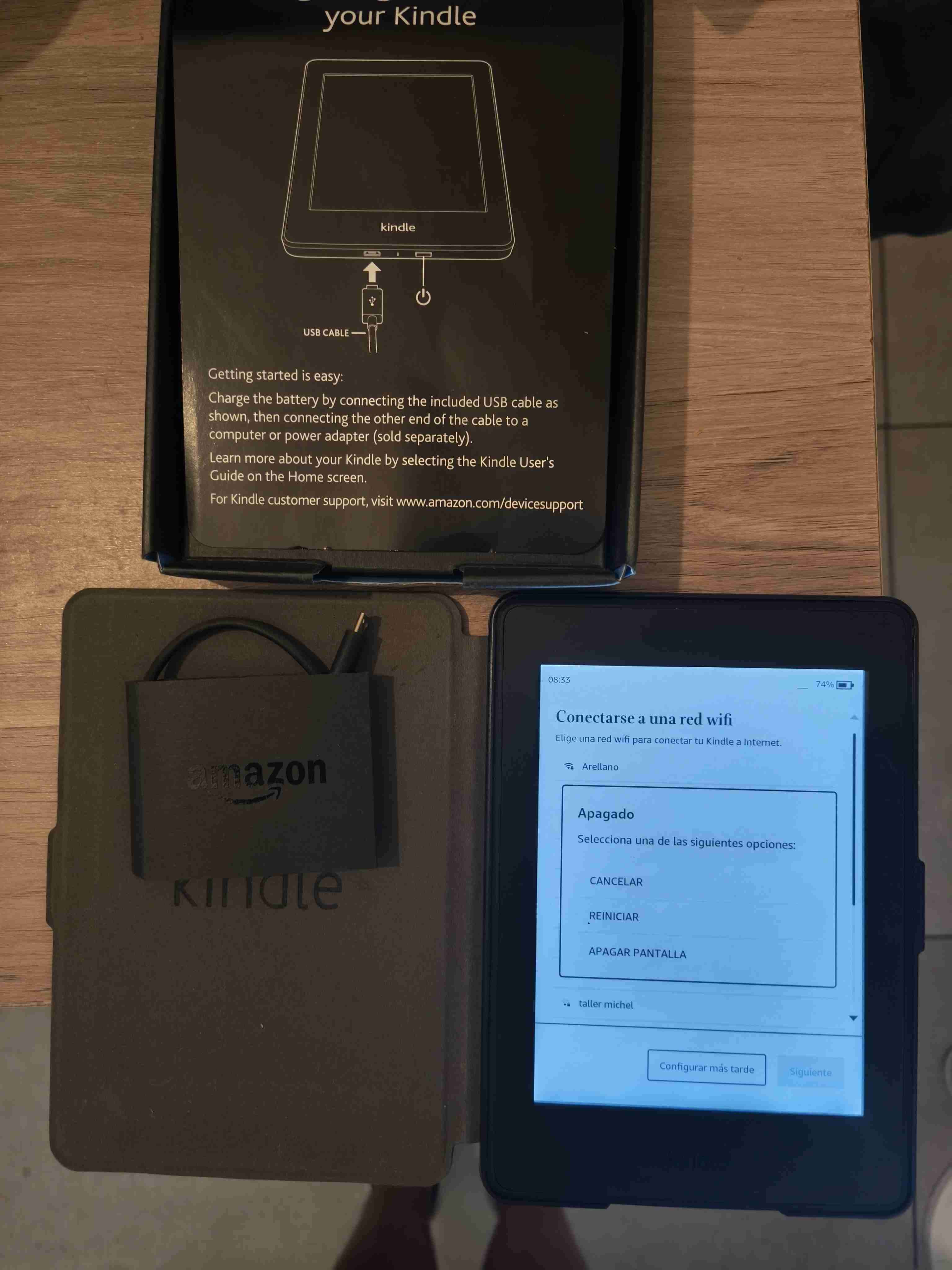 Kindle Paperwhite 4GB 300 PPI + Funda y CajaI - 4