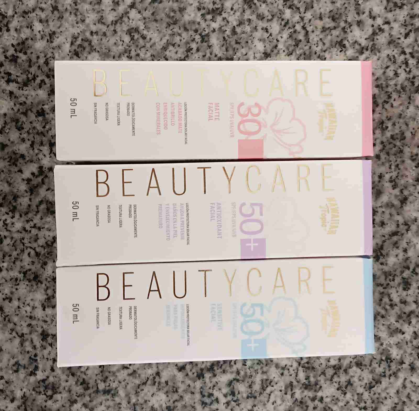 Cremas faciales BeautyCare SPF 30+ y 50+