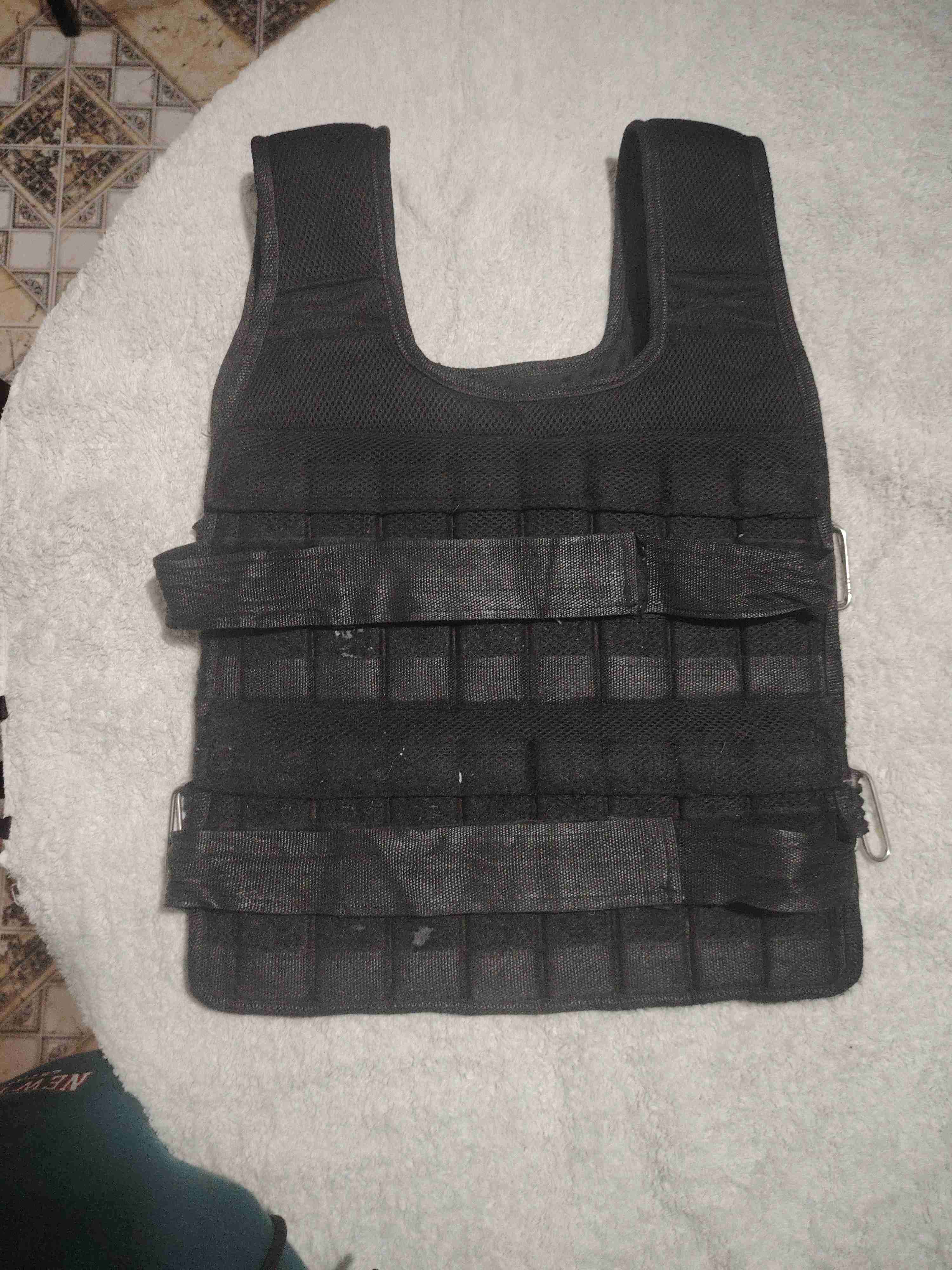 Chaleco de peso ajustable negro - miniatura 1