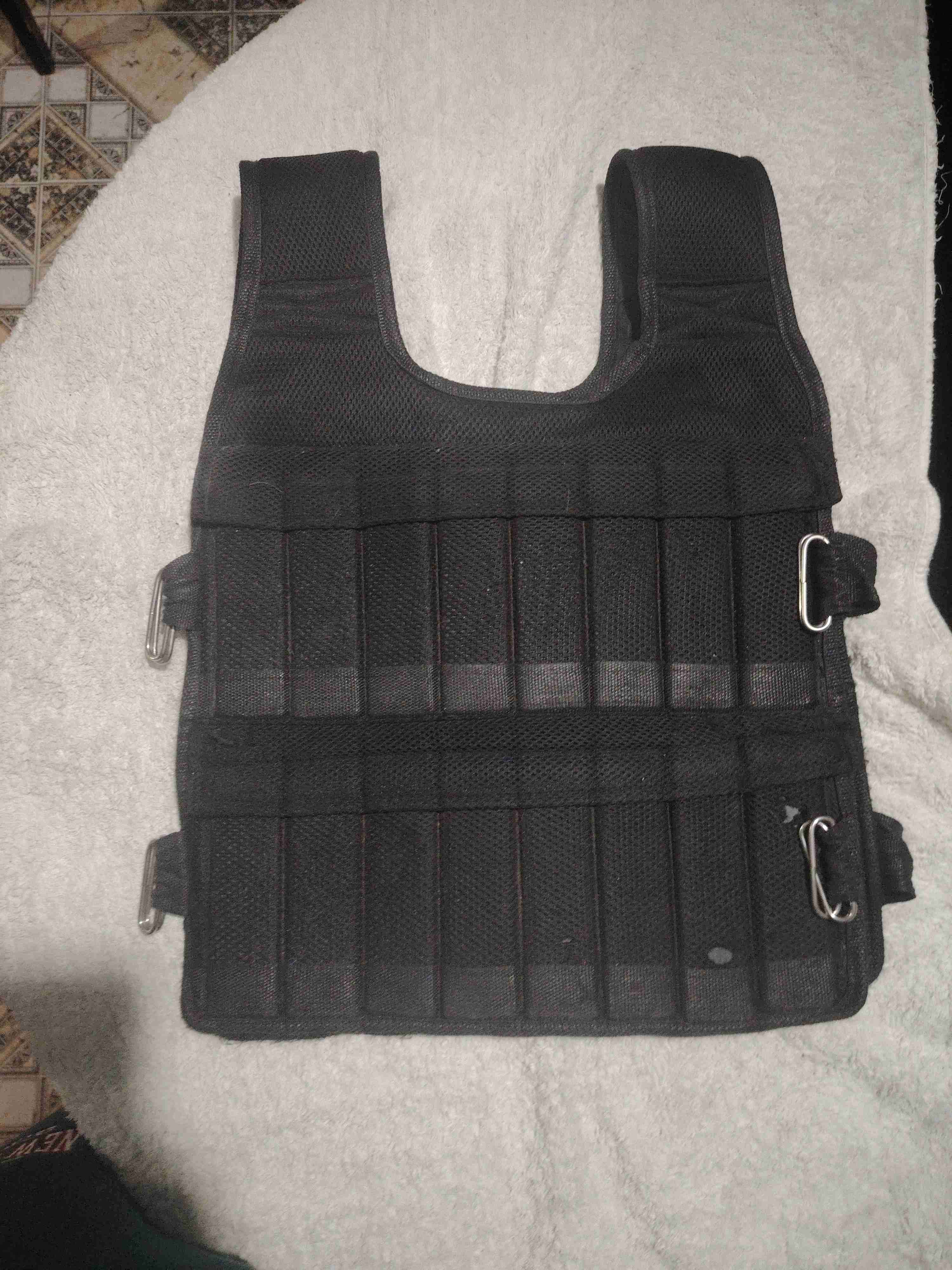 Chaleco de peso ajustable negro - miniatura 2