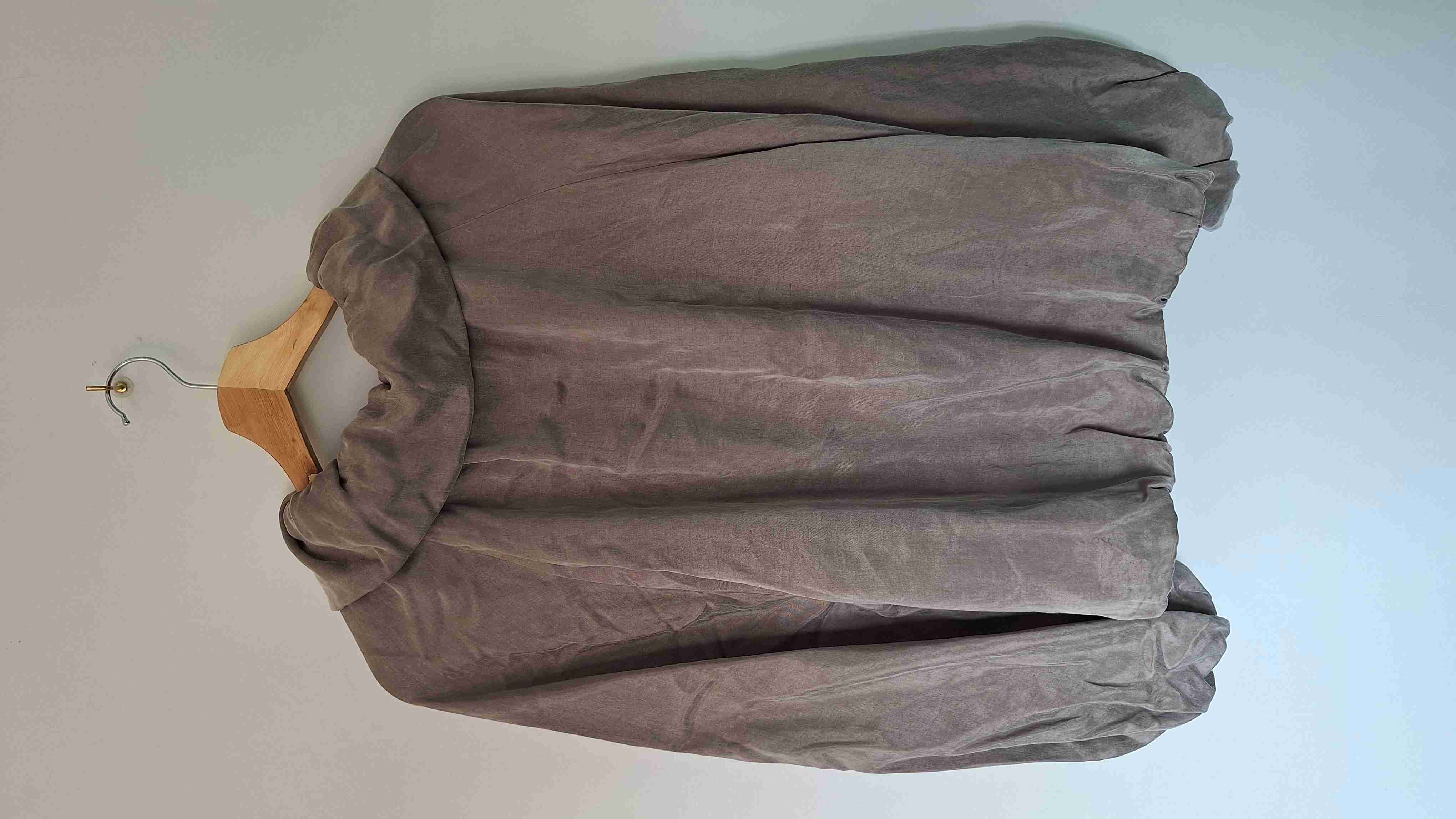 Chaqueta gris amplia con cierre - miniatura 5