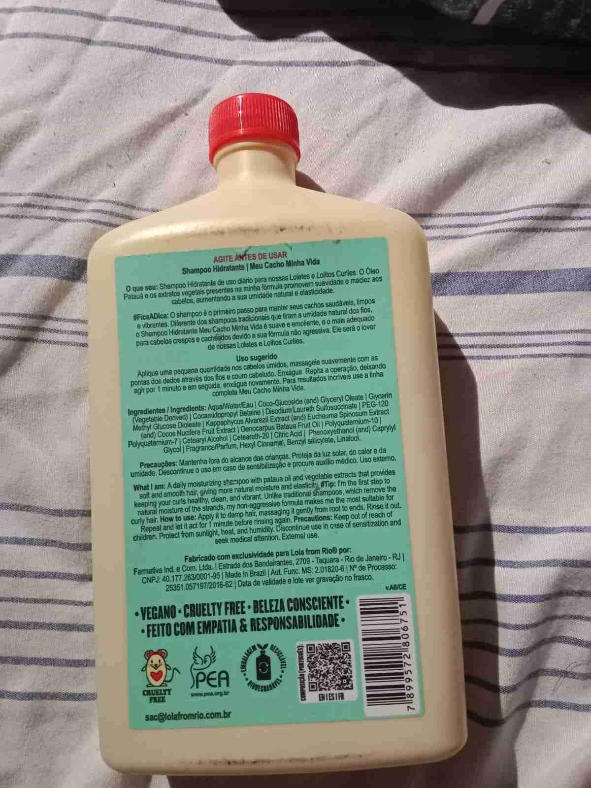 Shampoo hidratante rizos brasil 500ml - miniatura 2