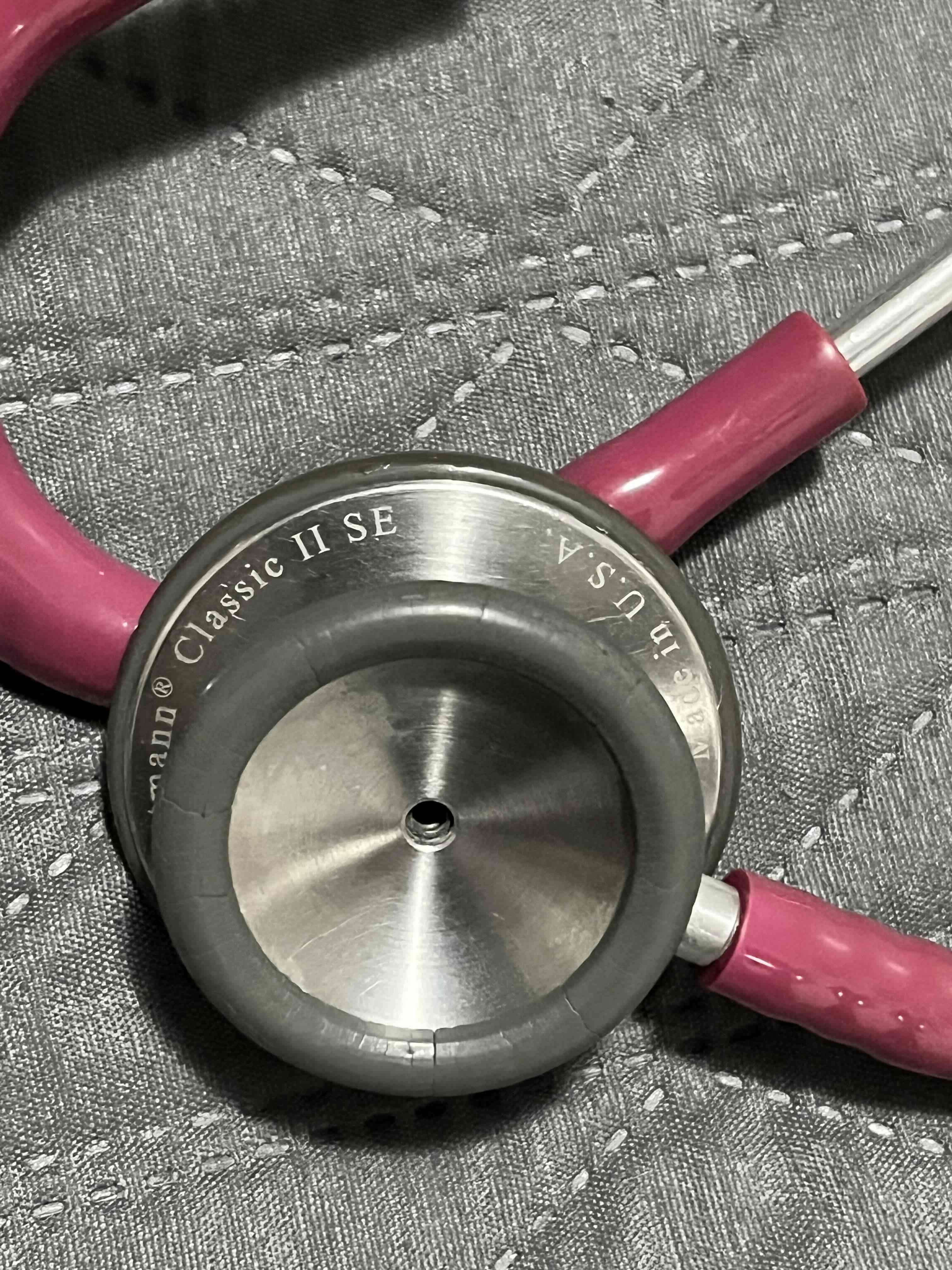 Estetoscopio rosa de doble campana - miniatura 3