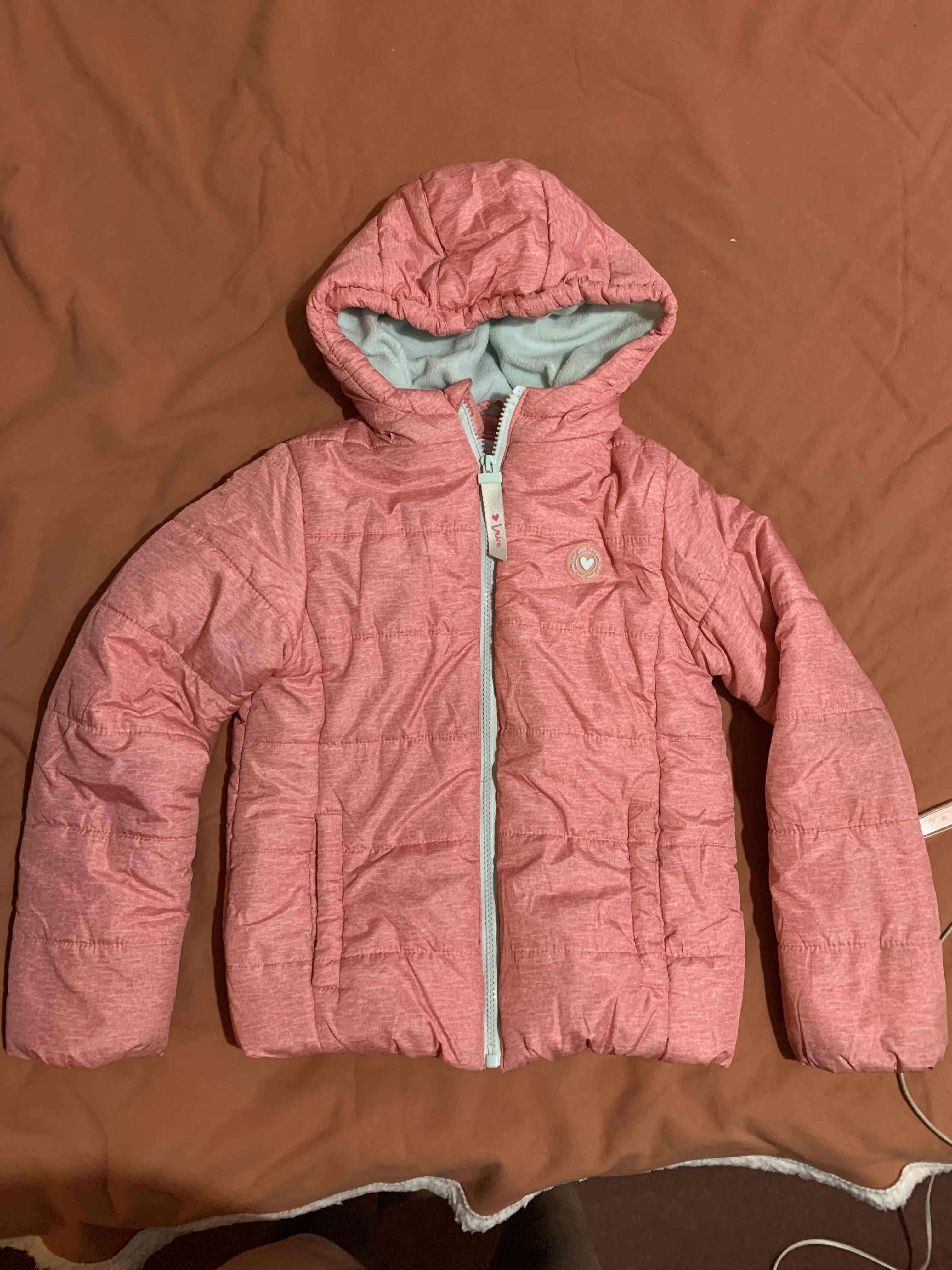 Parka  rosada con capucha