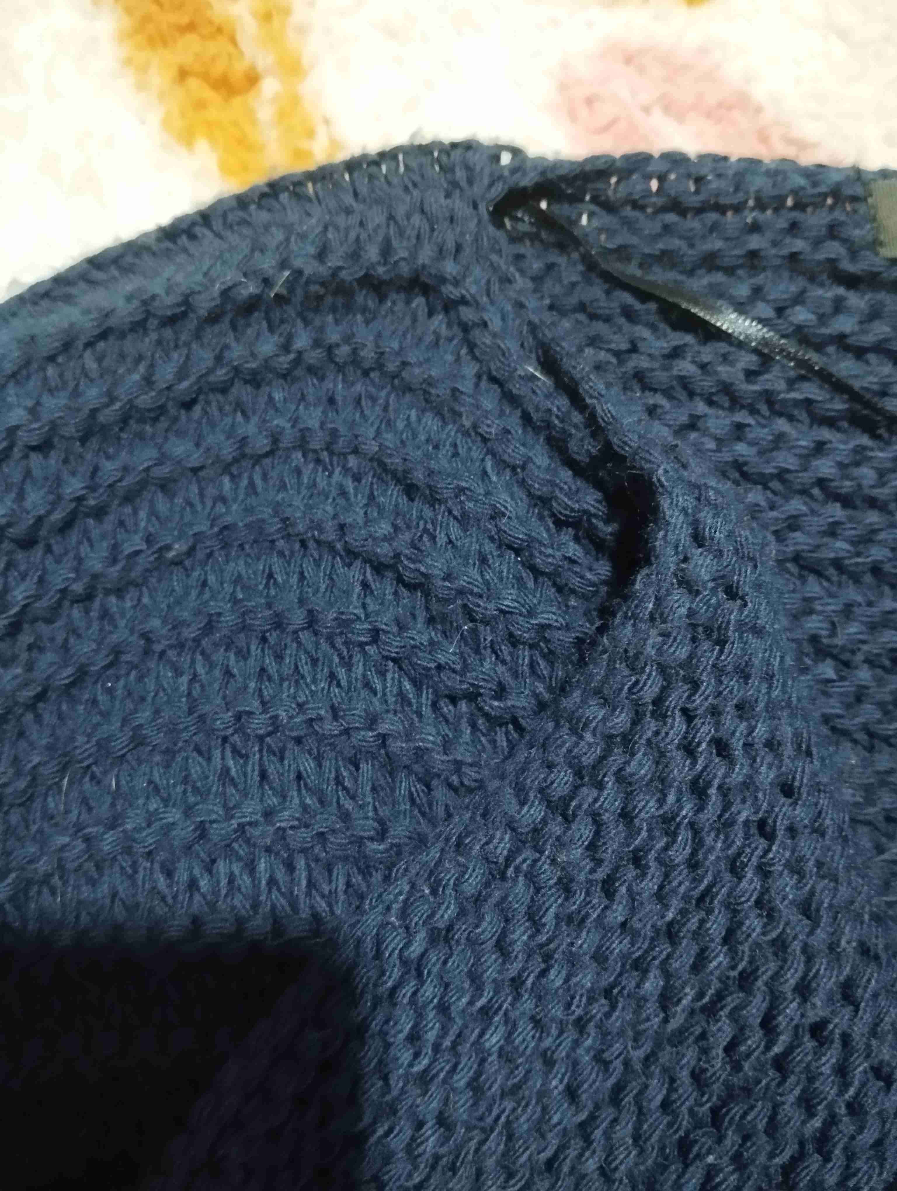 Chaqueta de punto azul oscuro - miniatura 3