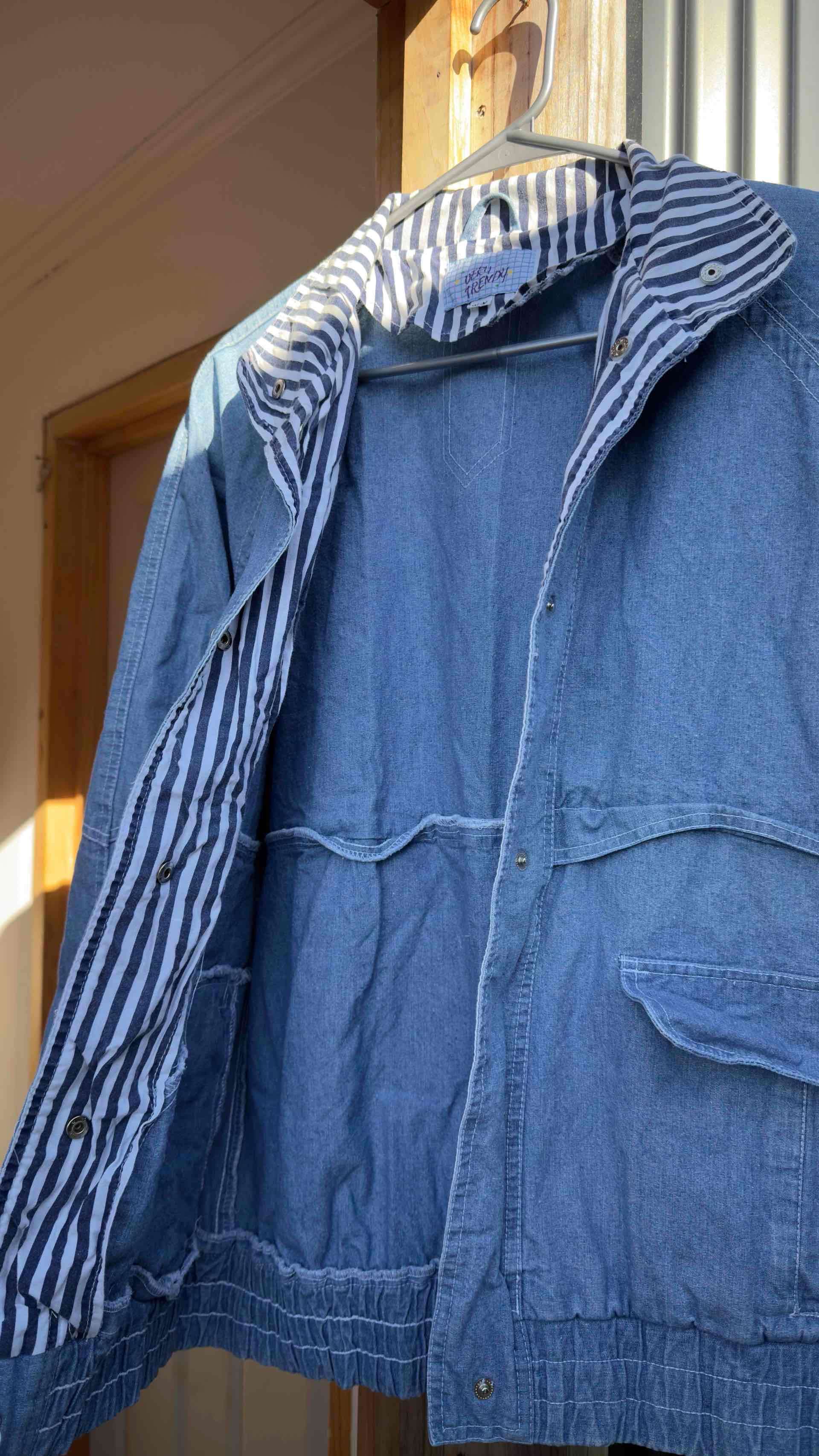 Chaqueta bomber de mezclilla azul - 3