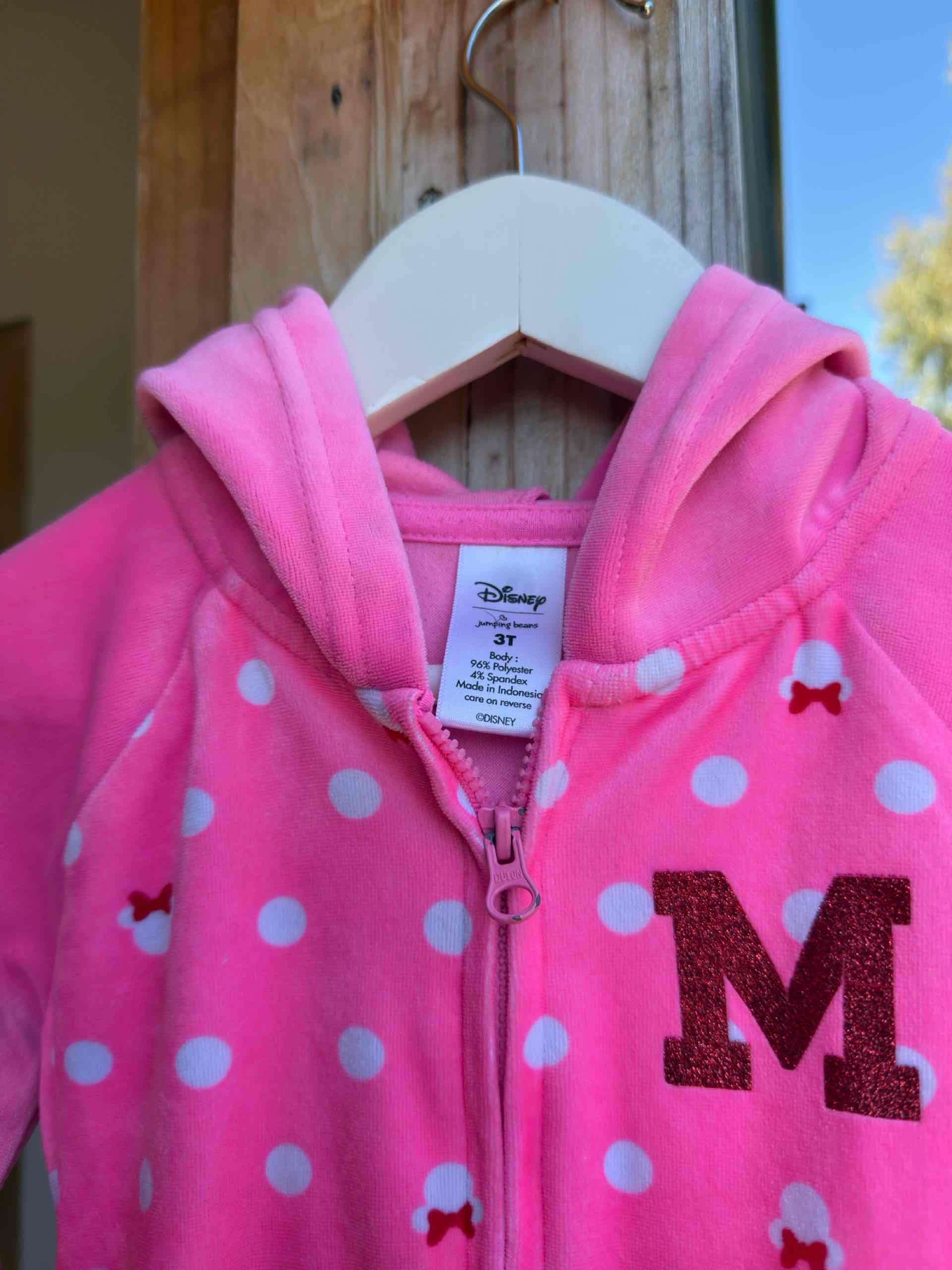 Polerón rosado con capucha y puntos Minnie mouse - miniatura 2