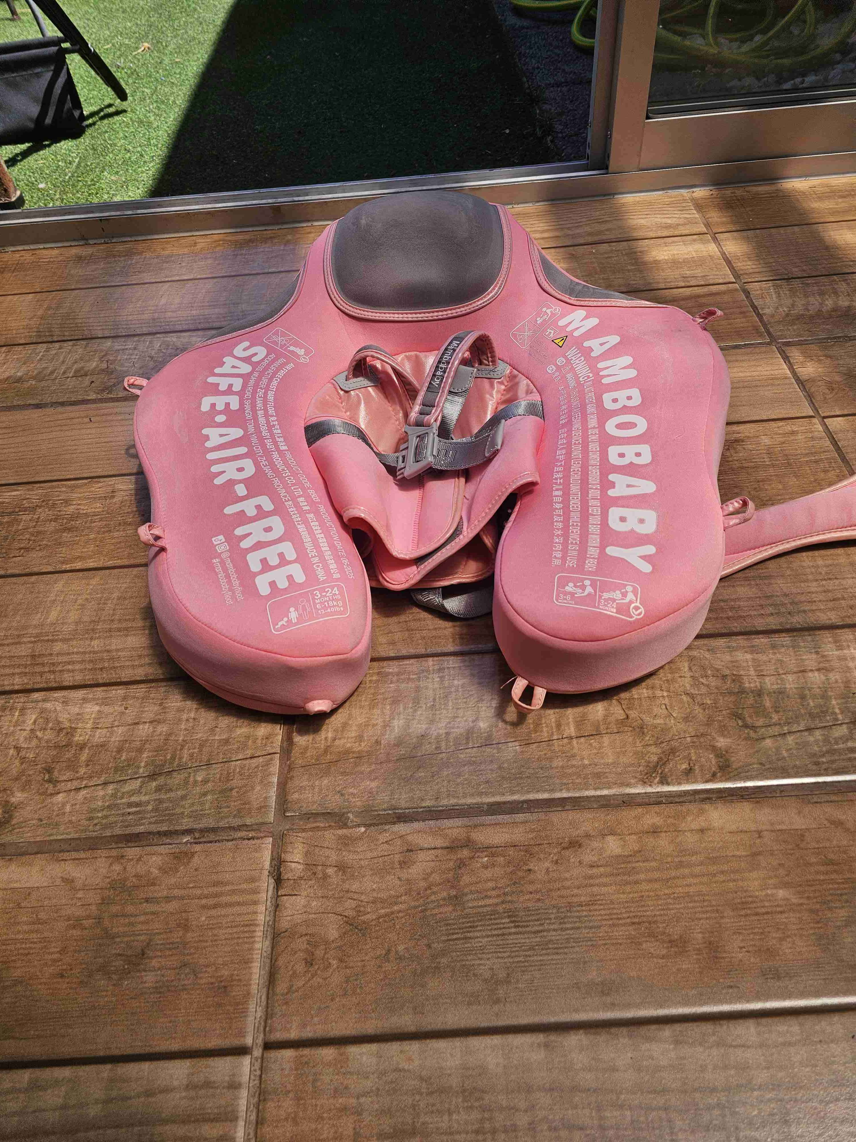 Flotador para bebé rosa