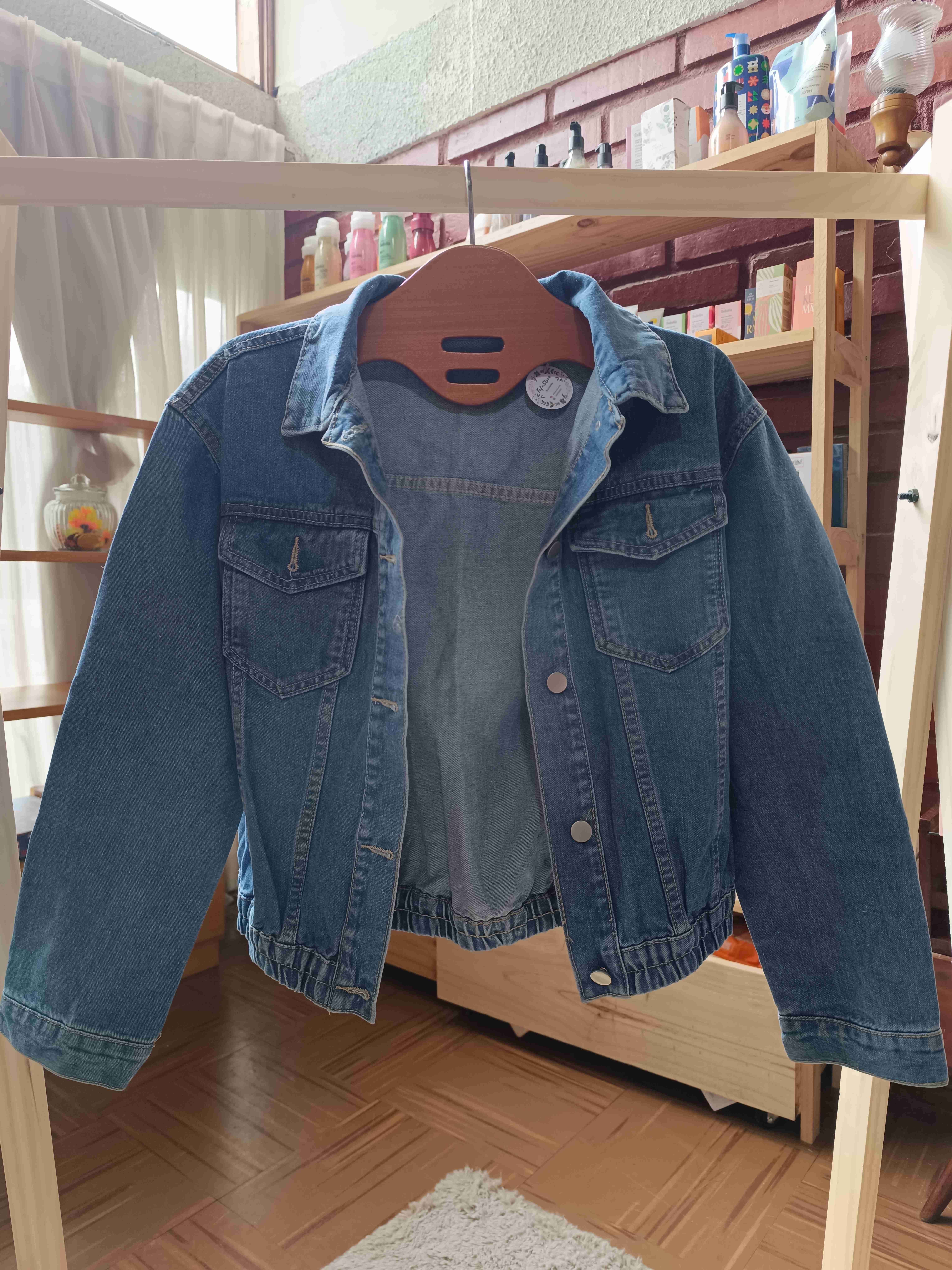 Chaqueta de mezclilla azul - miniatura 1