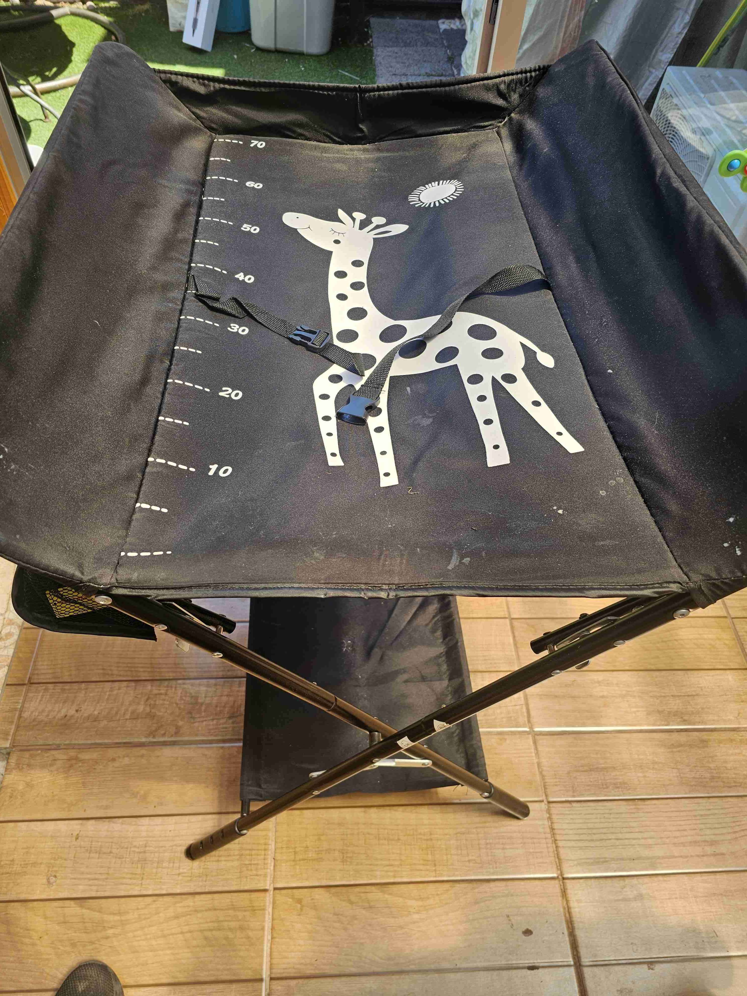 Mudador plegable con jirafa