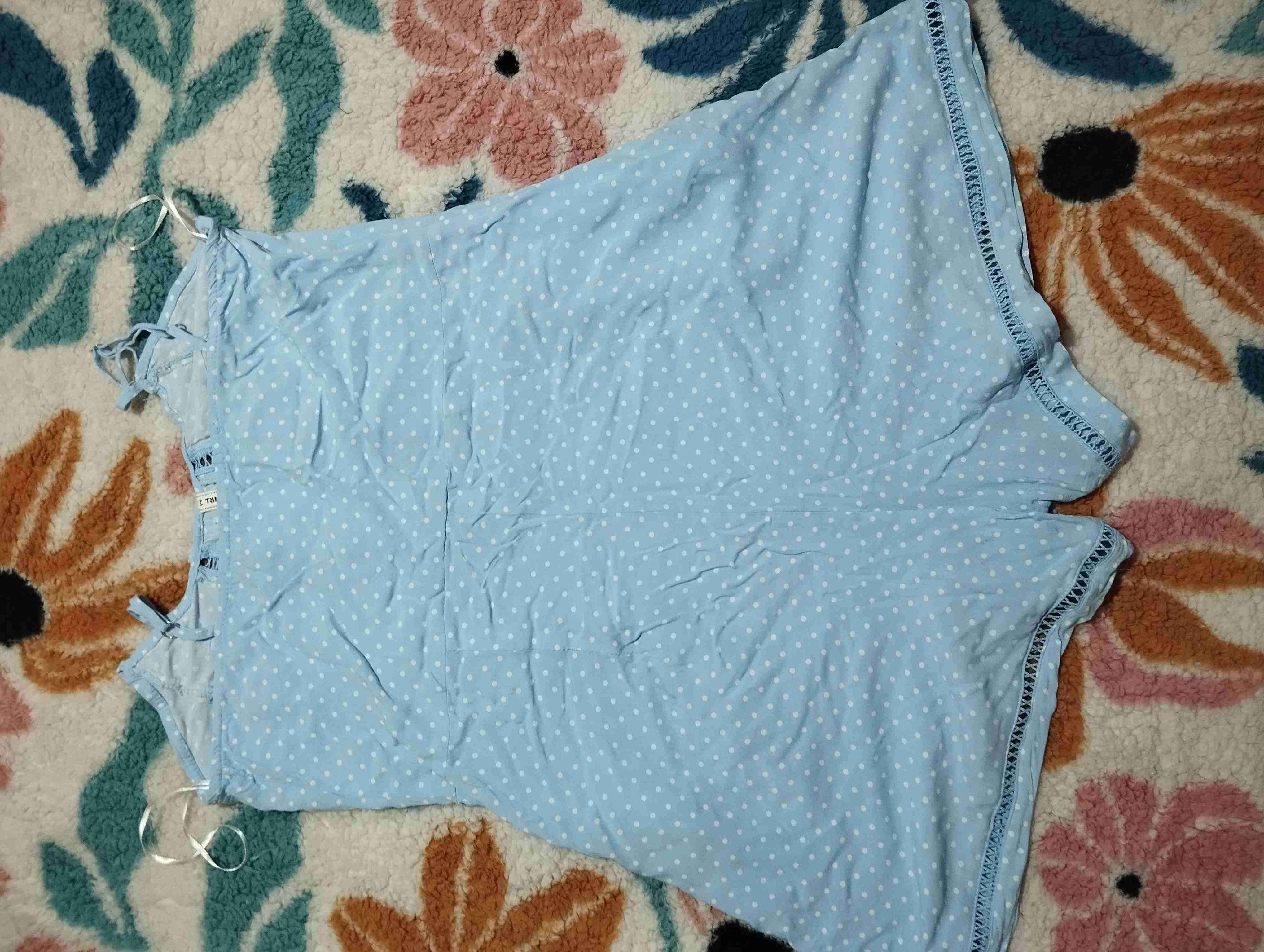 Enterito corto celeste a lunares - miniatura 2