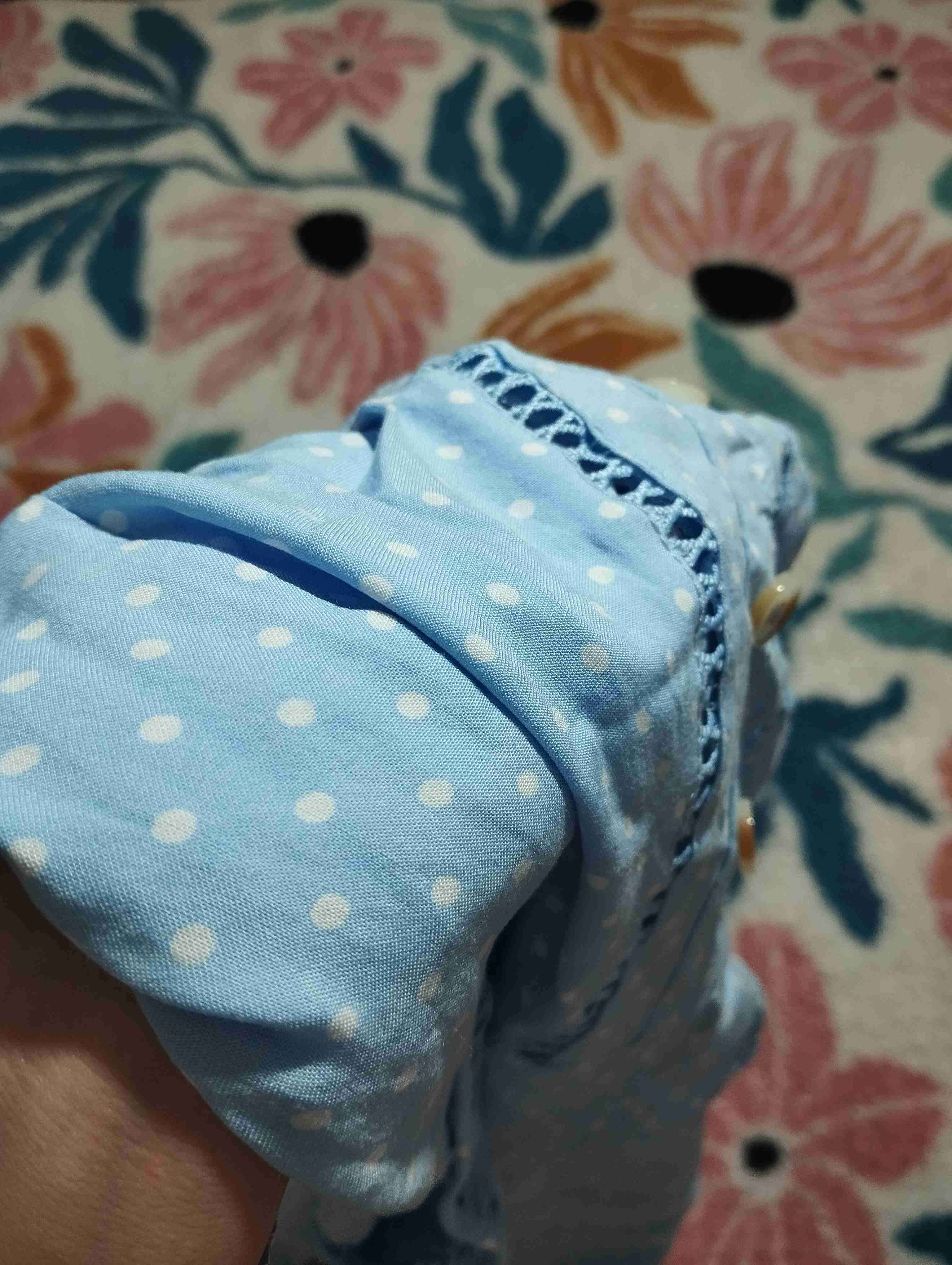 Enterito corto celeste a lunares - miniatura 4