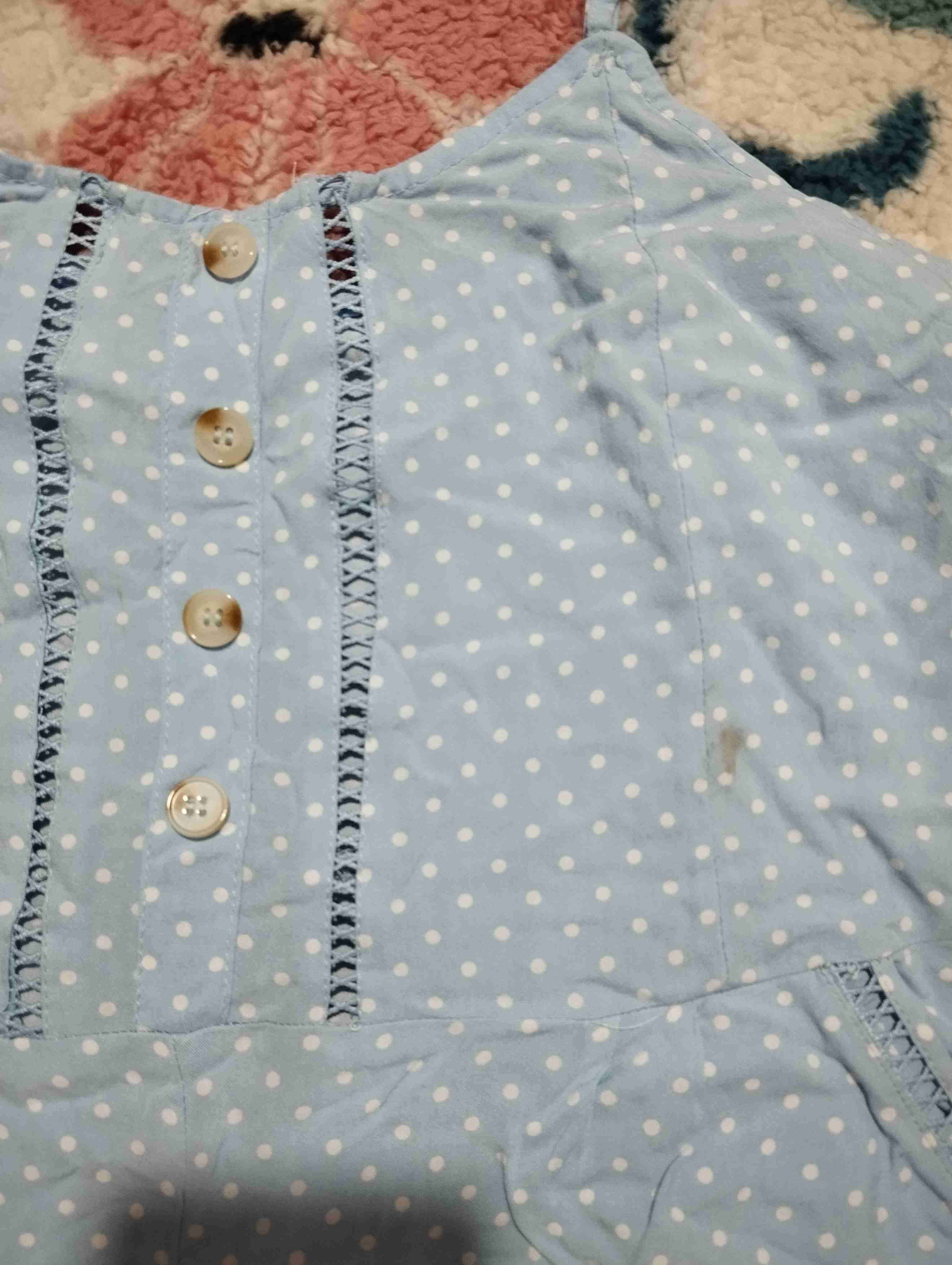 Enterito corto celeste a lunares - miniatura 5