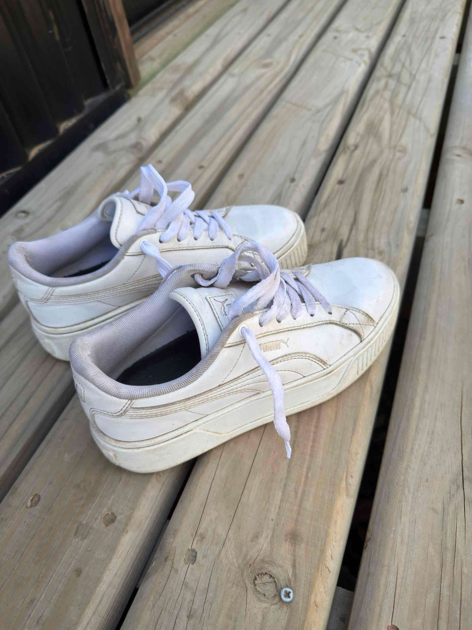 Zapatillas blancas deportivas mujer puma - miniatura 2