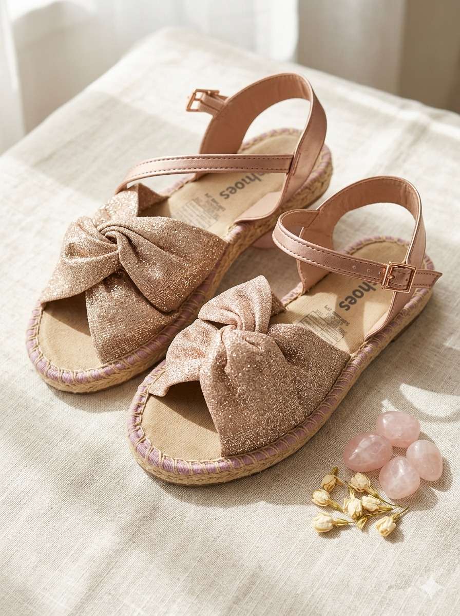 Sandalias doradas brillantes - miniatura 2