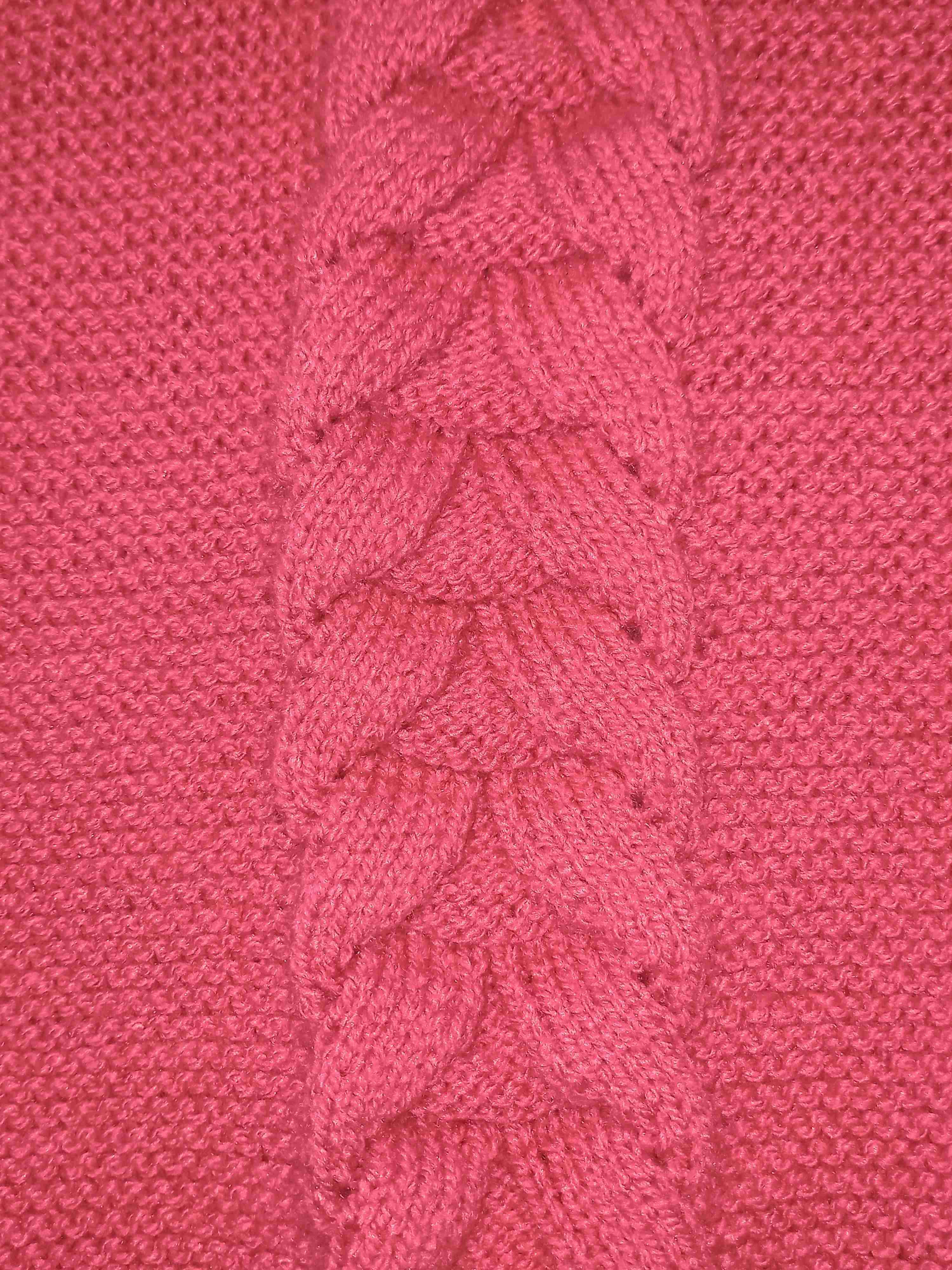 Suéter rosado tejido a mano - miniatura 3