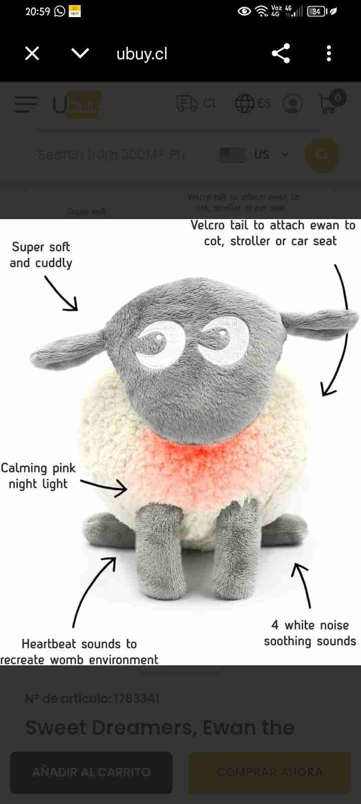 Peluche para dormir - miniatura 2