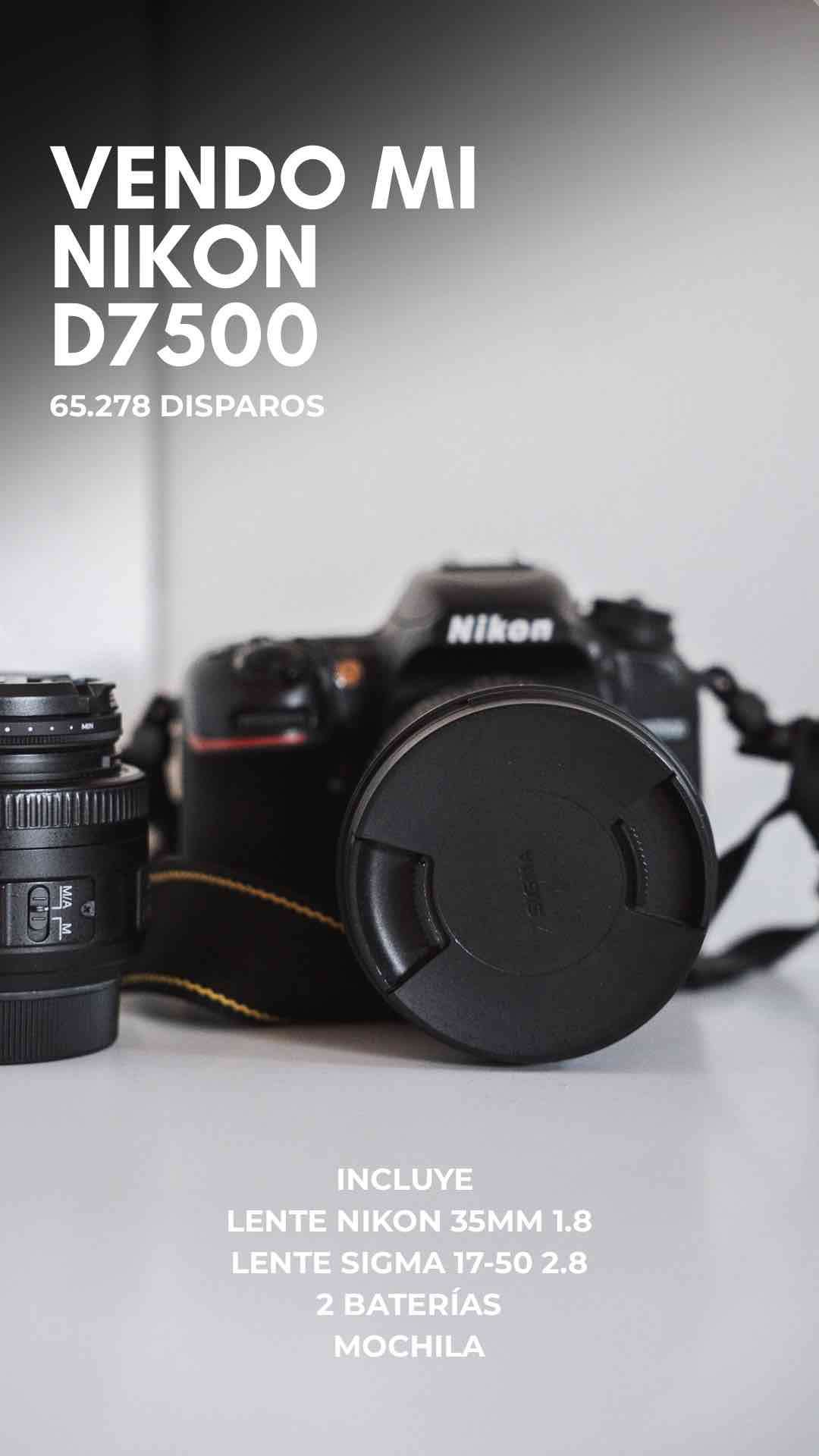 Cámara Nikon D7500 con lentes - miniatura 1