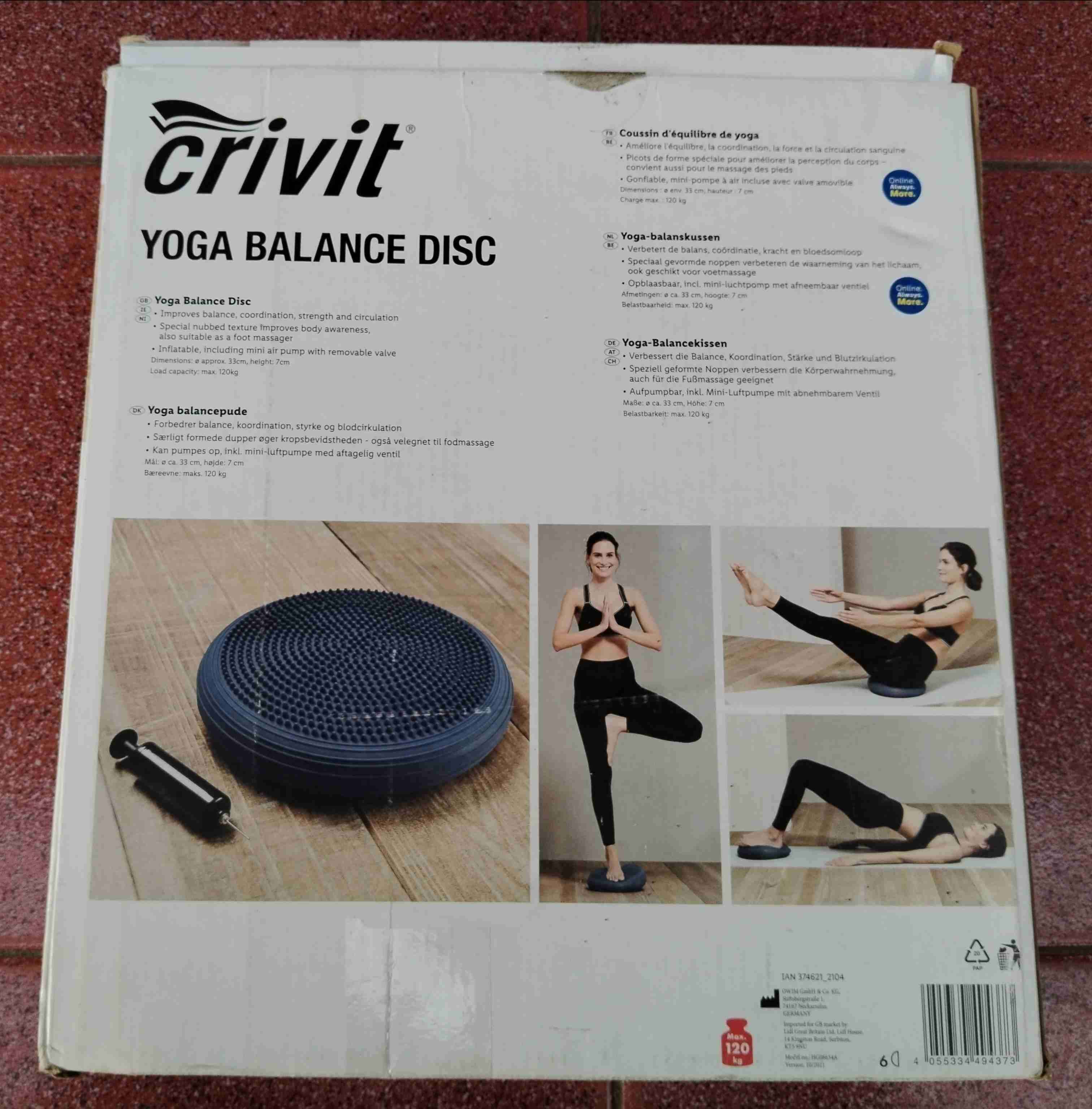 Disco de equilibrio yoga Crivit - miniatura 2