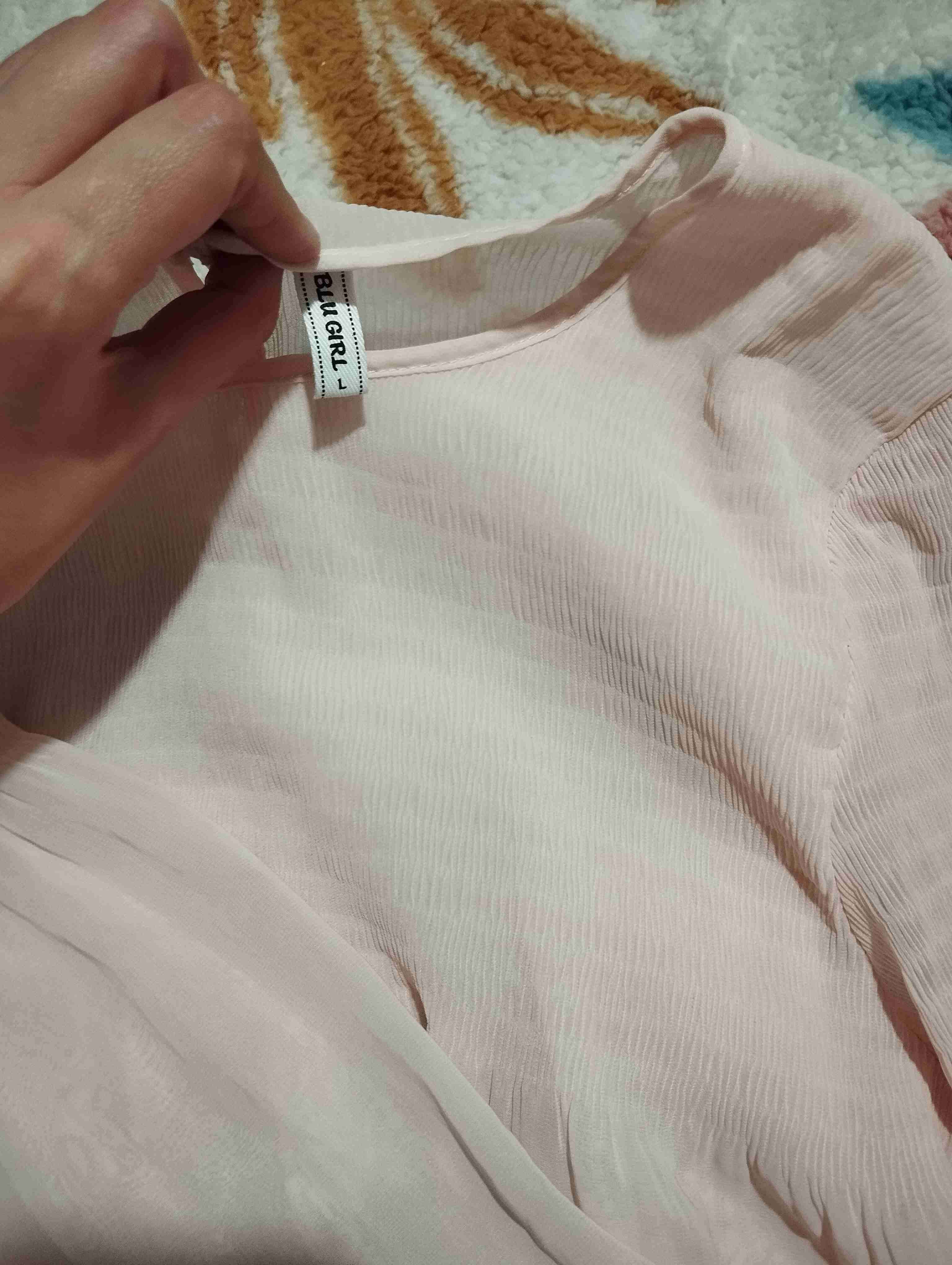 Blusa rosa manga larga - miniatura 3