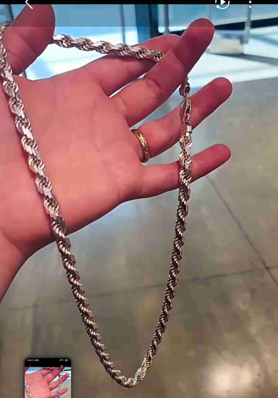 Collar de plata trenzado - miniatura 3