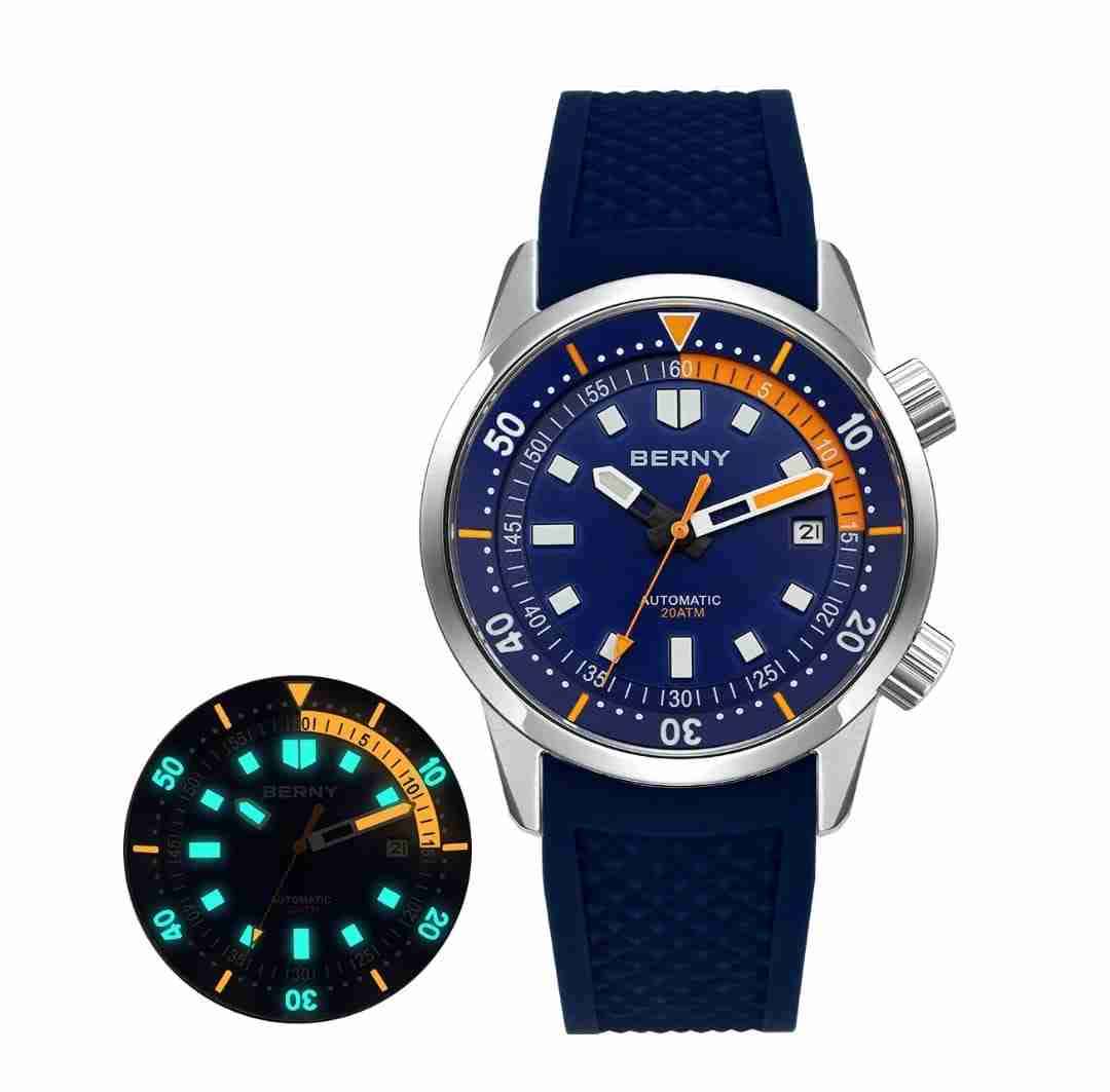 Reloj automático azul Berny - 1