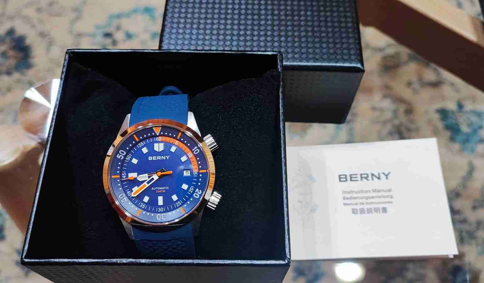 Reloj automático azul Berny - 2