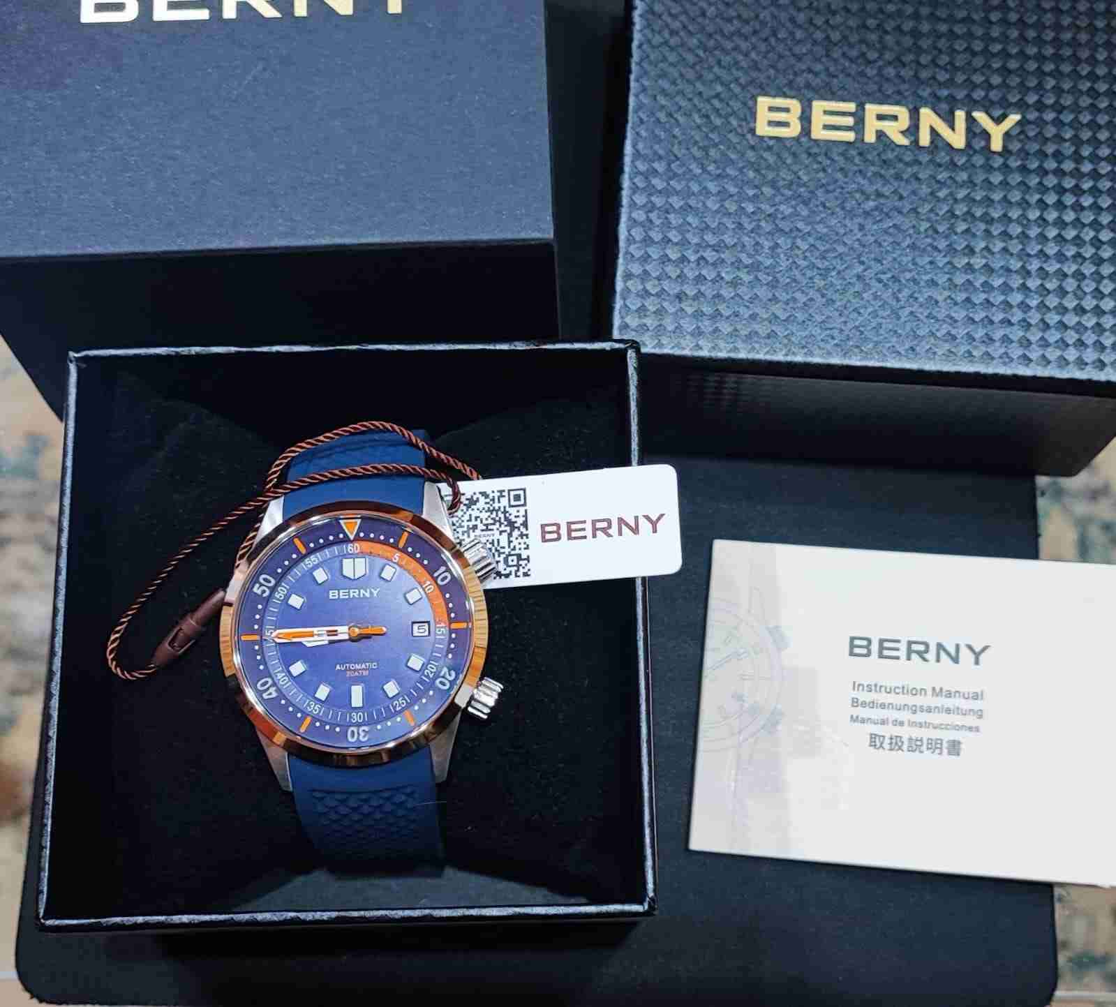 Reloj automático azul Berny - 3