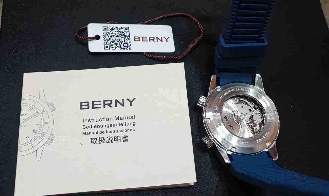 Reloj automático azul Berny - 4