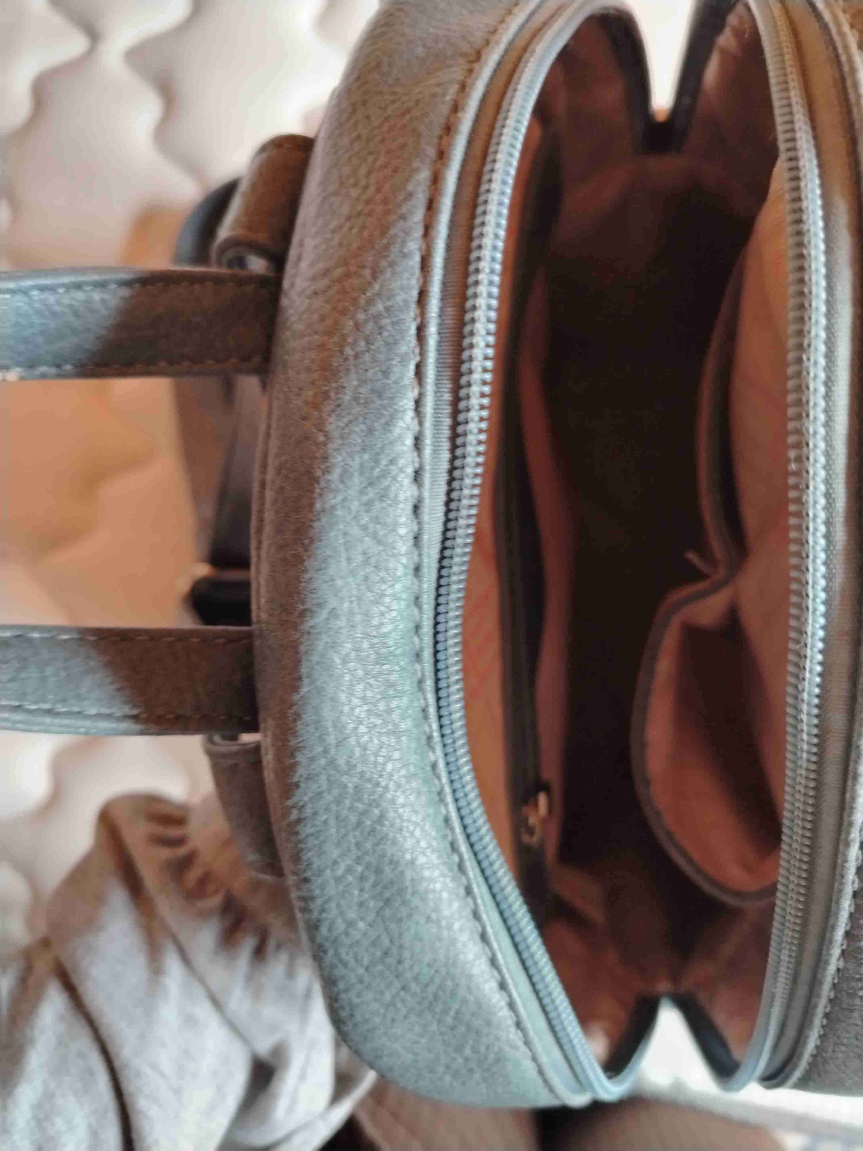 Mochila de cuero azul - 2