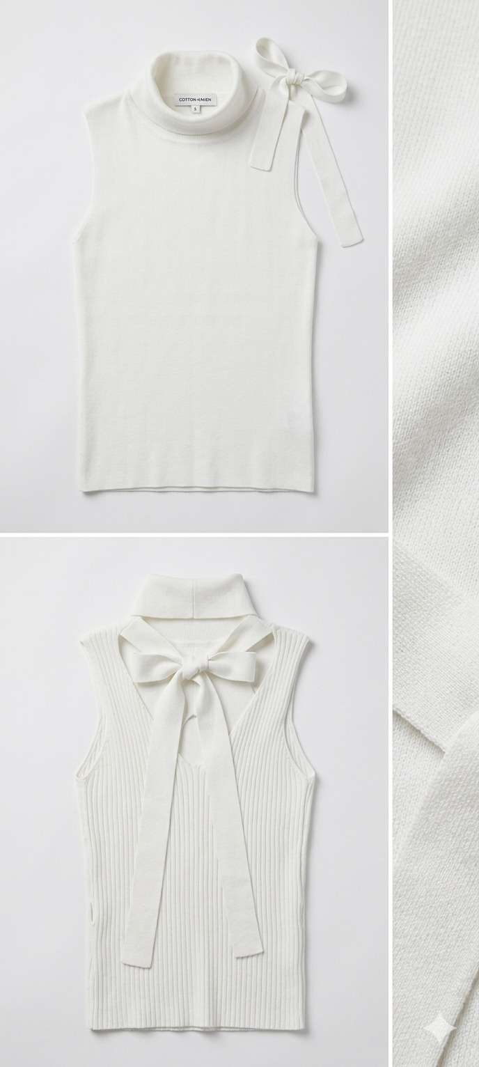 Chaleco blanco con lazo - miniatura 2