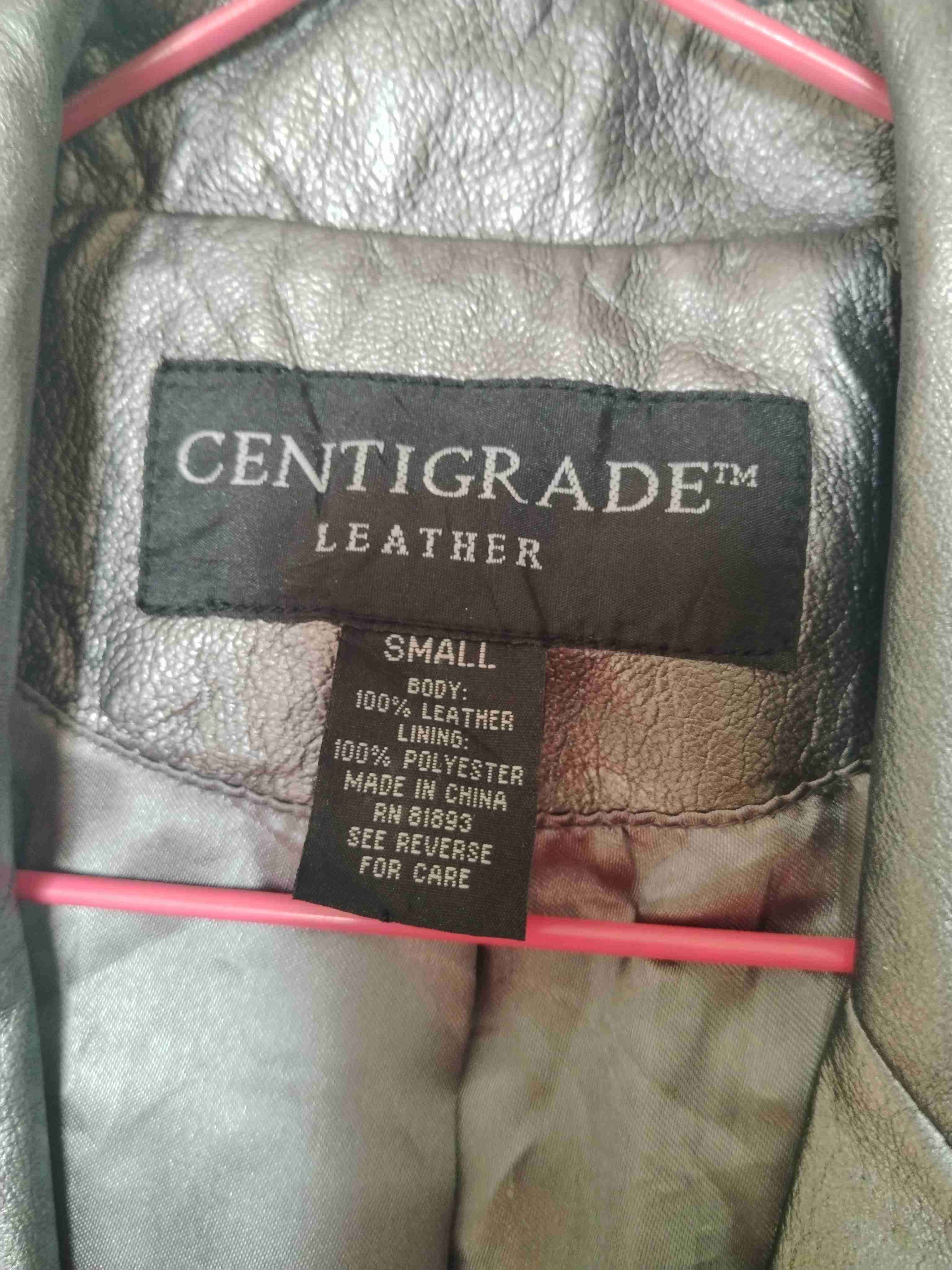 Chaqueta de cuero marca Centigrade - miniatura 2