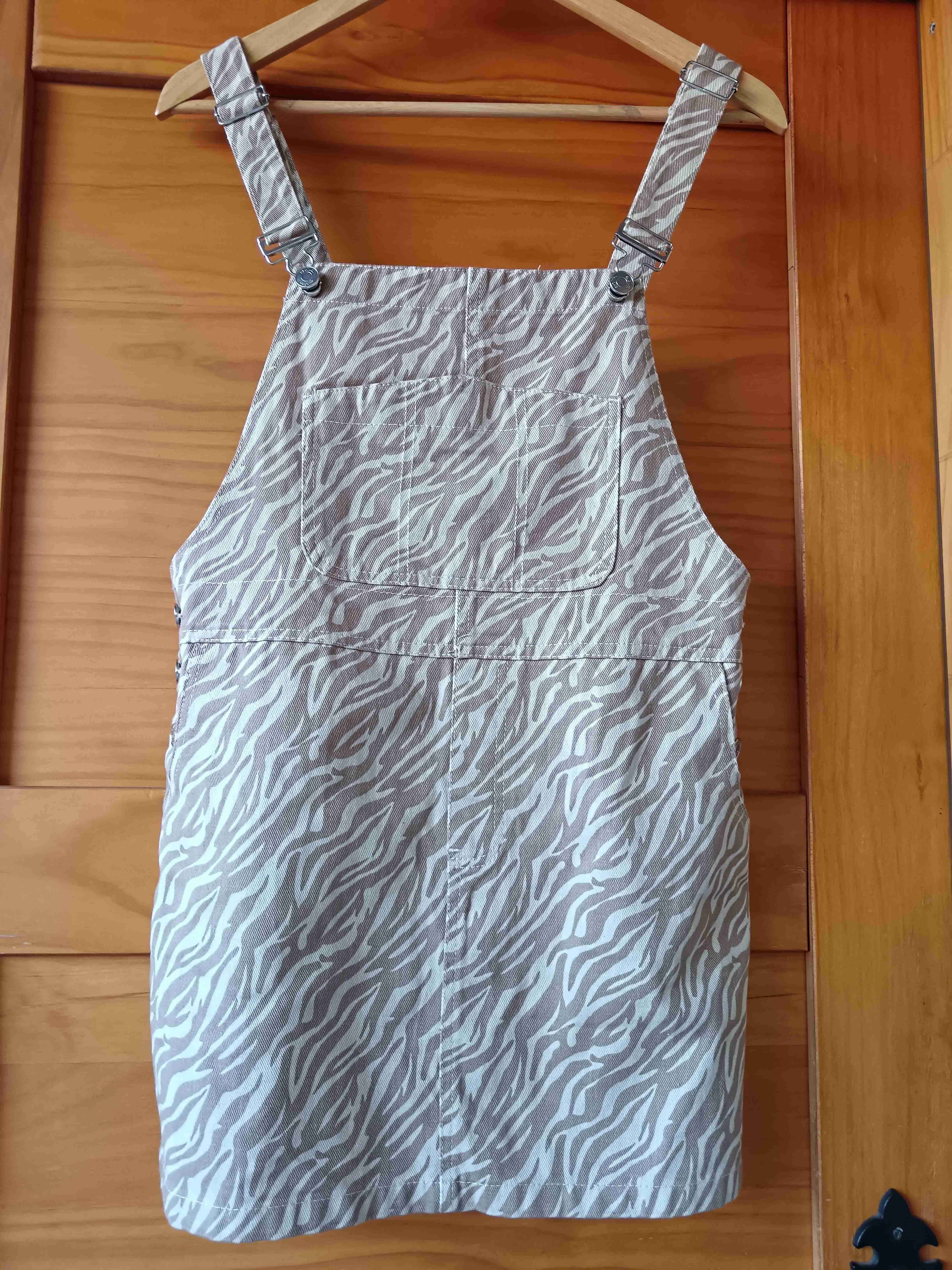 Vestido jumper estampado cebra - 1