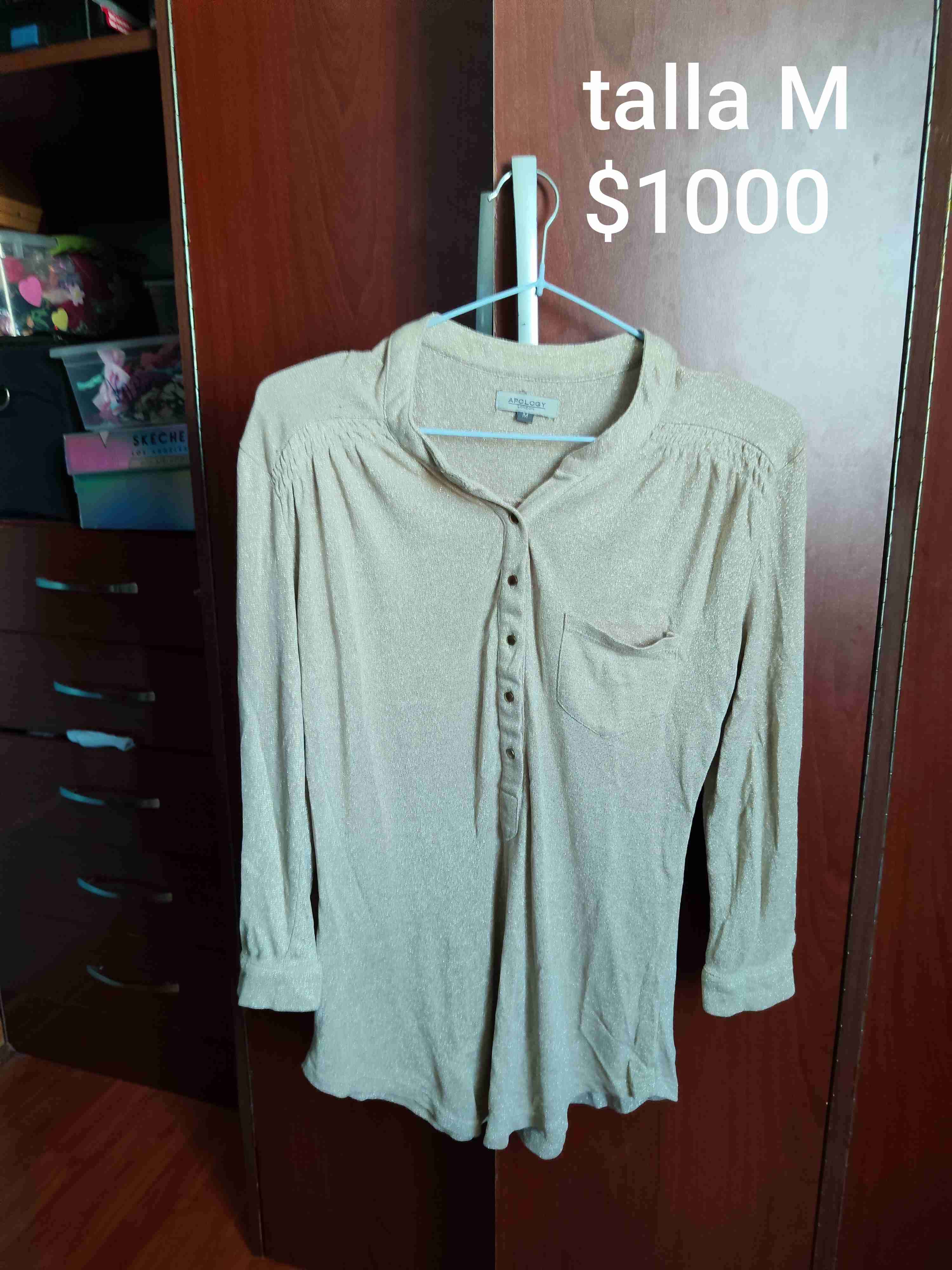 Polera Aeropostale gris talla S - miniatura 5